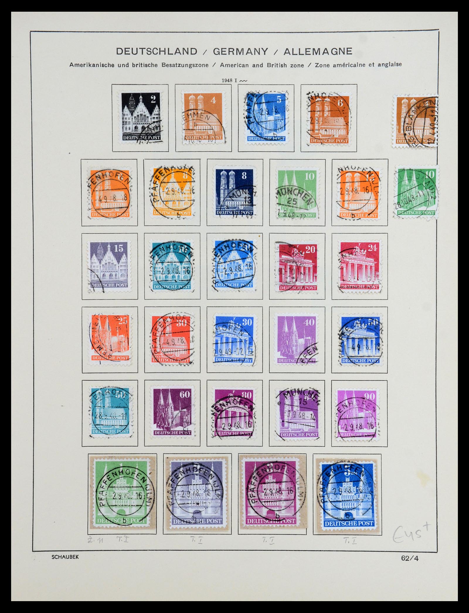 35962 009 - Stamp collection 35962 German Zones 1945-1949.