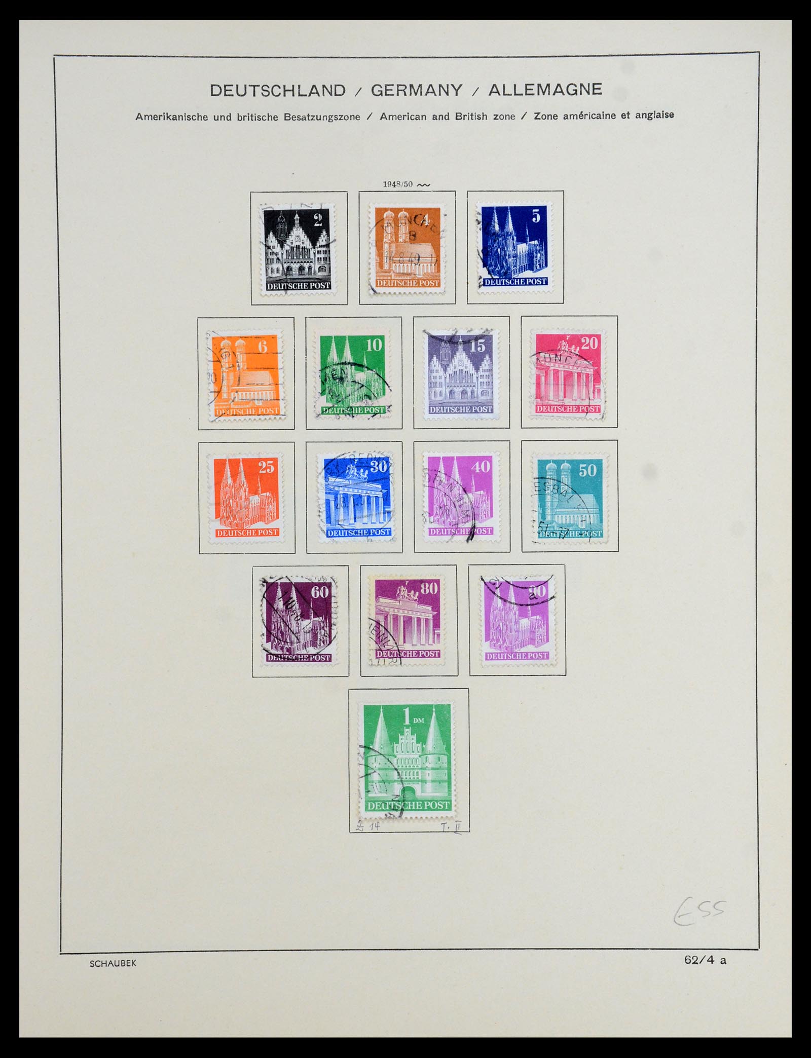 35962 010 - Postzegelverzameling 35962 Duitse Zones 1945-1949.