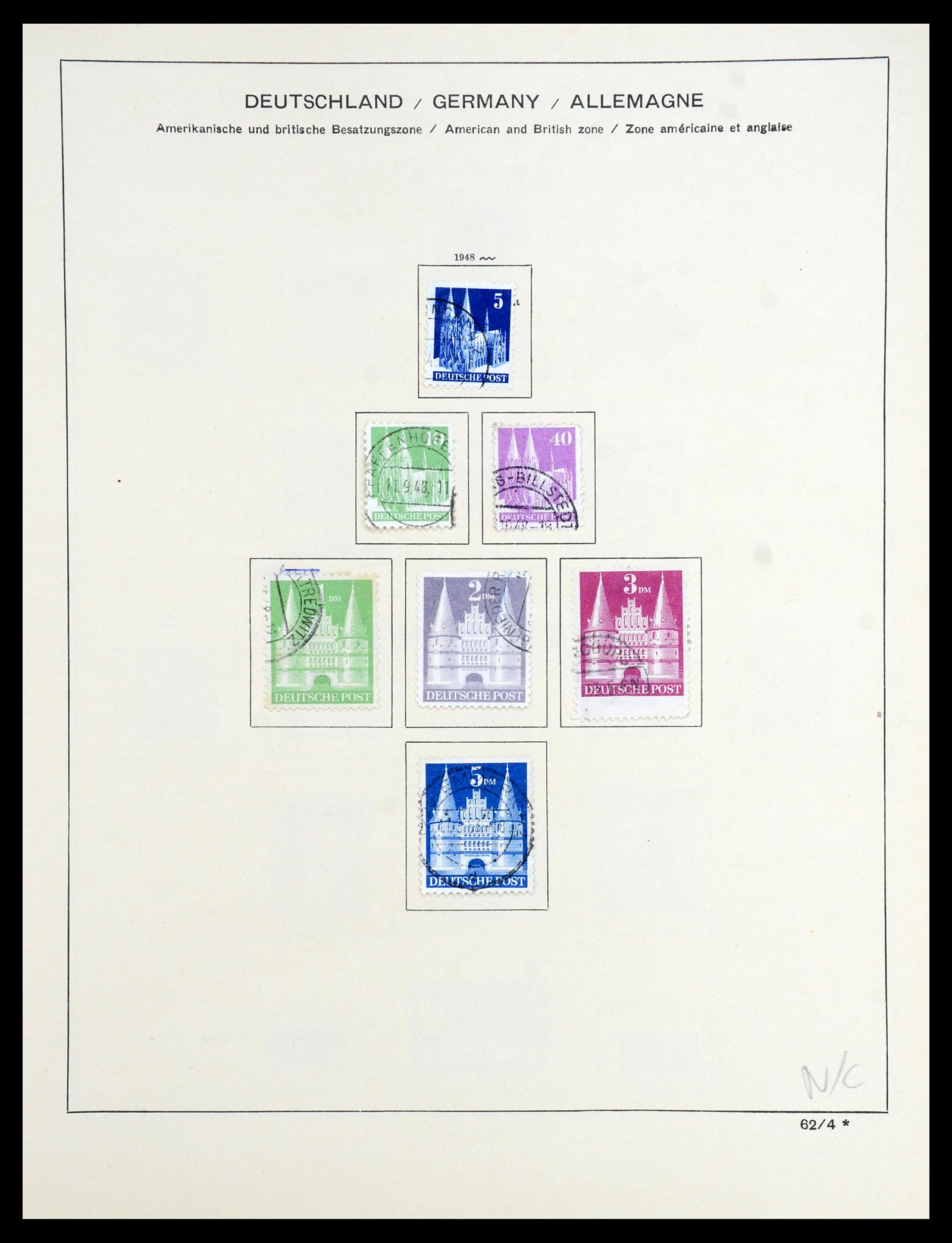 35962 011 - Stamp collection 35962 German Zones 1945-1949.