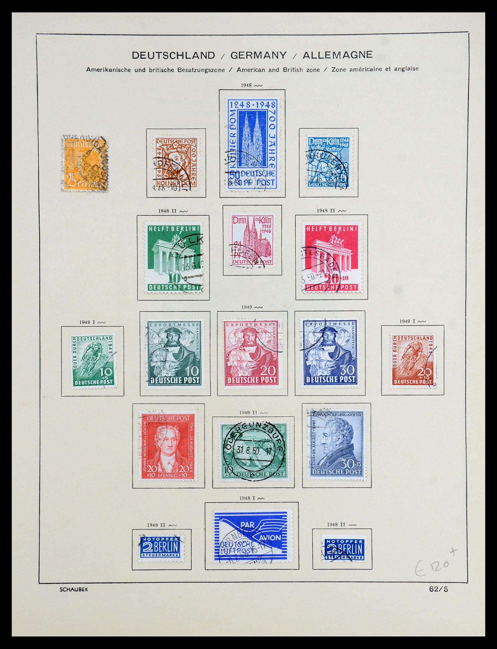 35962 012 - Stamp collection 35962 German Zones 1945-1949.
