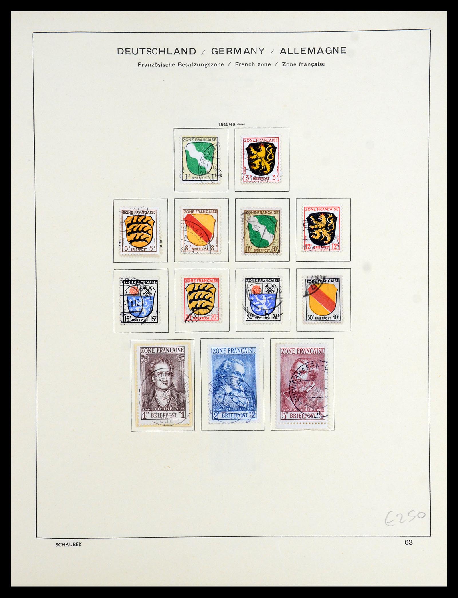 35962 014 - Stamp collection 35962 German Zones 1945-1949.