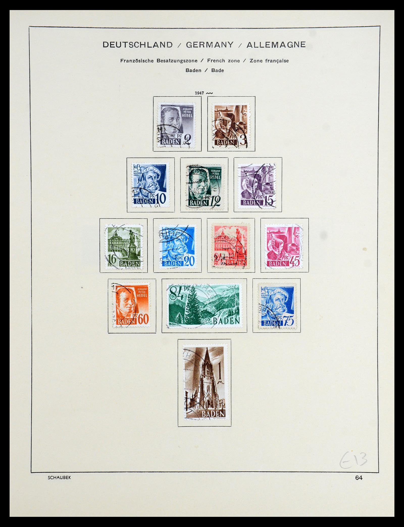 35962 015 - Stamp collection 35962 German Zones 1945-1949.
