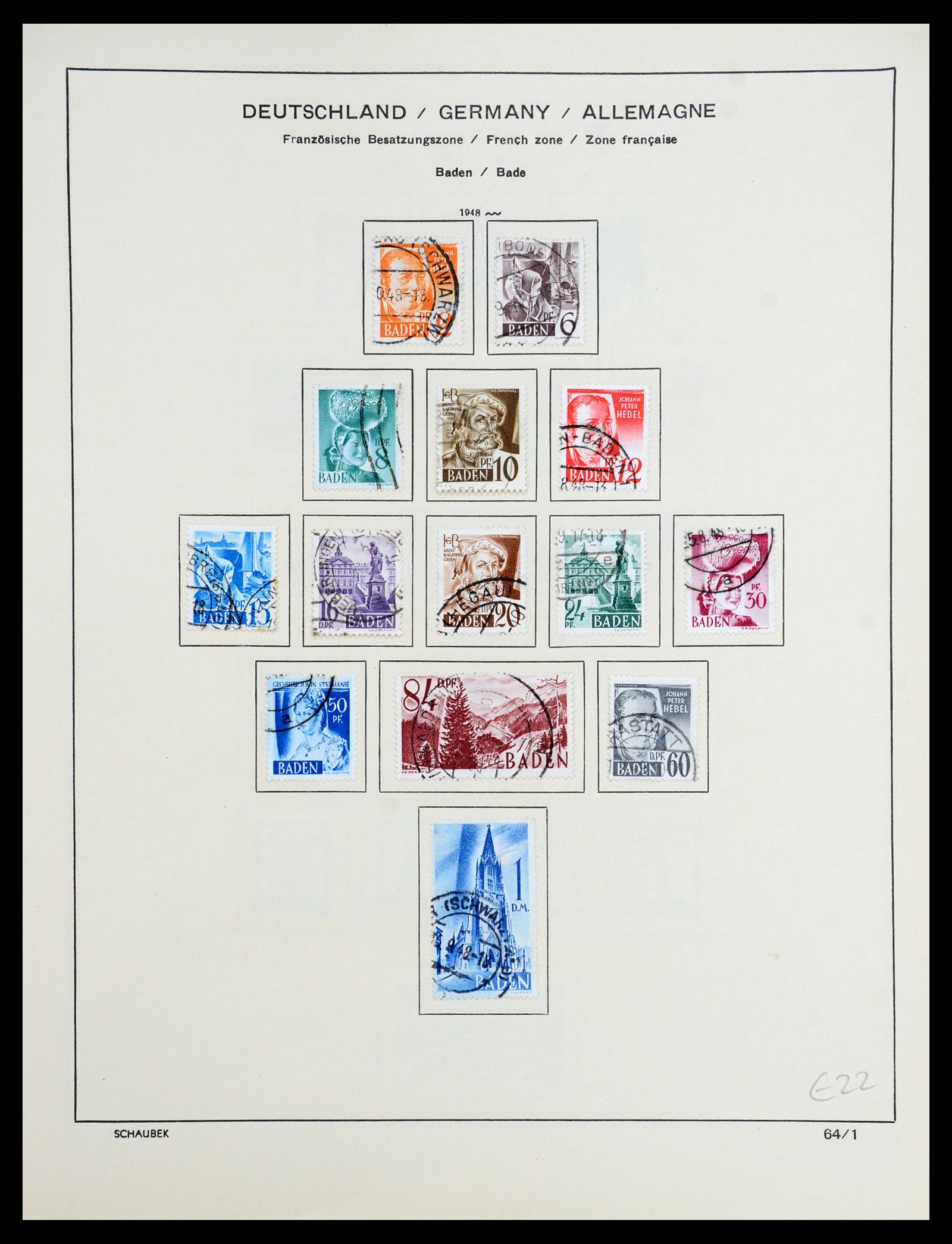 35962 016 - Stamp collection 35962 German Zones 1945-1949.