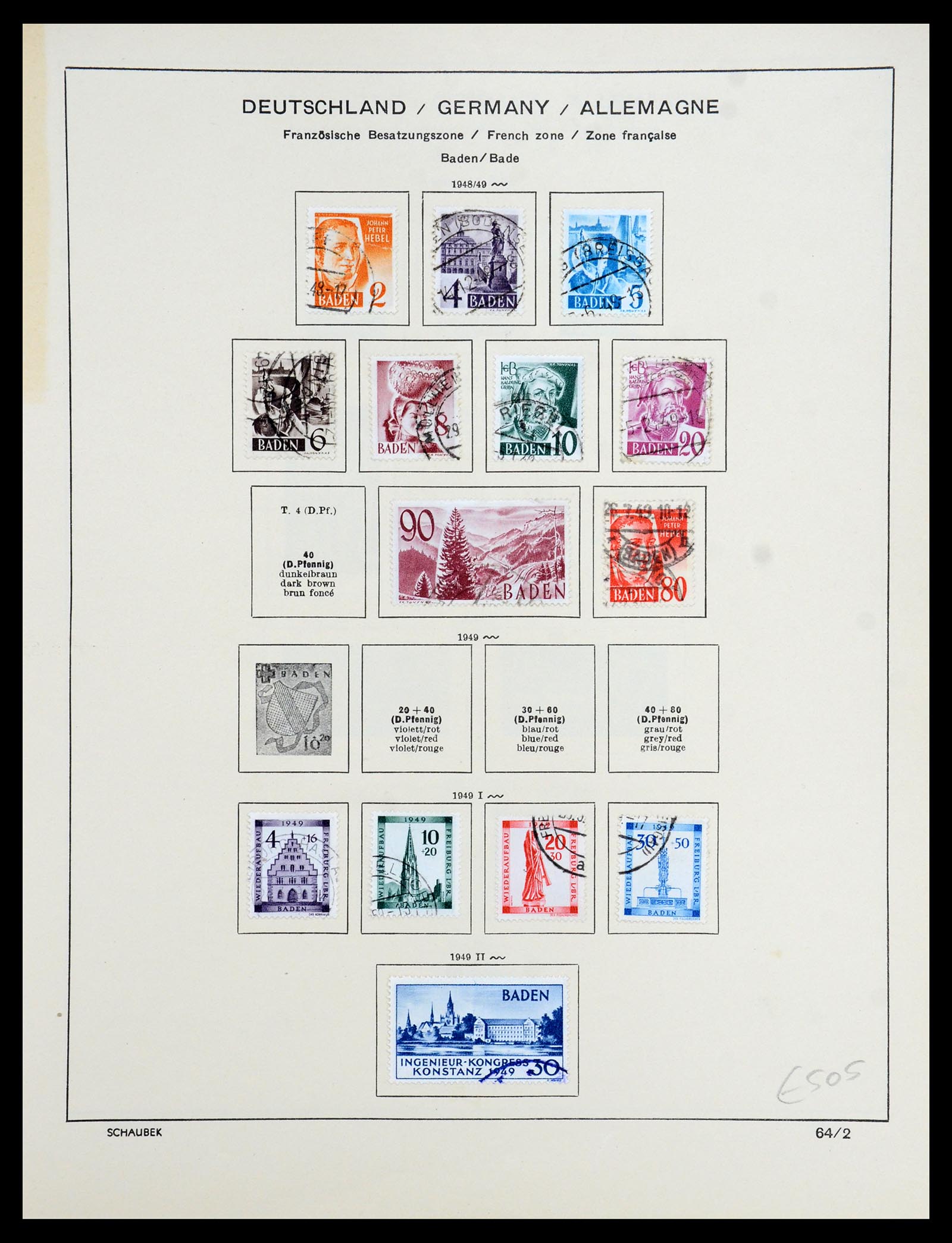 35962 017 - Stamp collection 35962 German Zones 1945-1949.