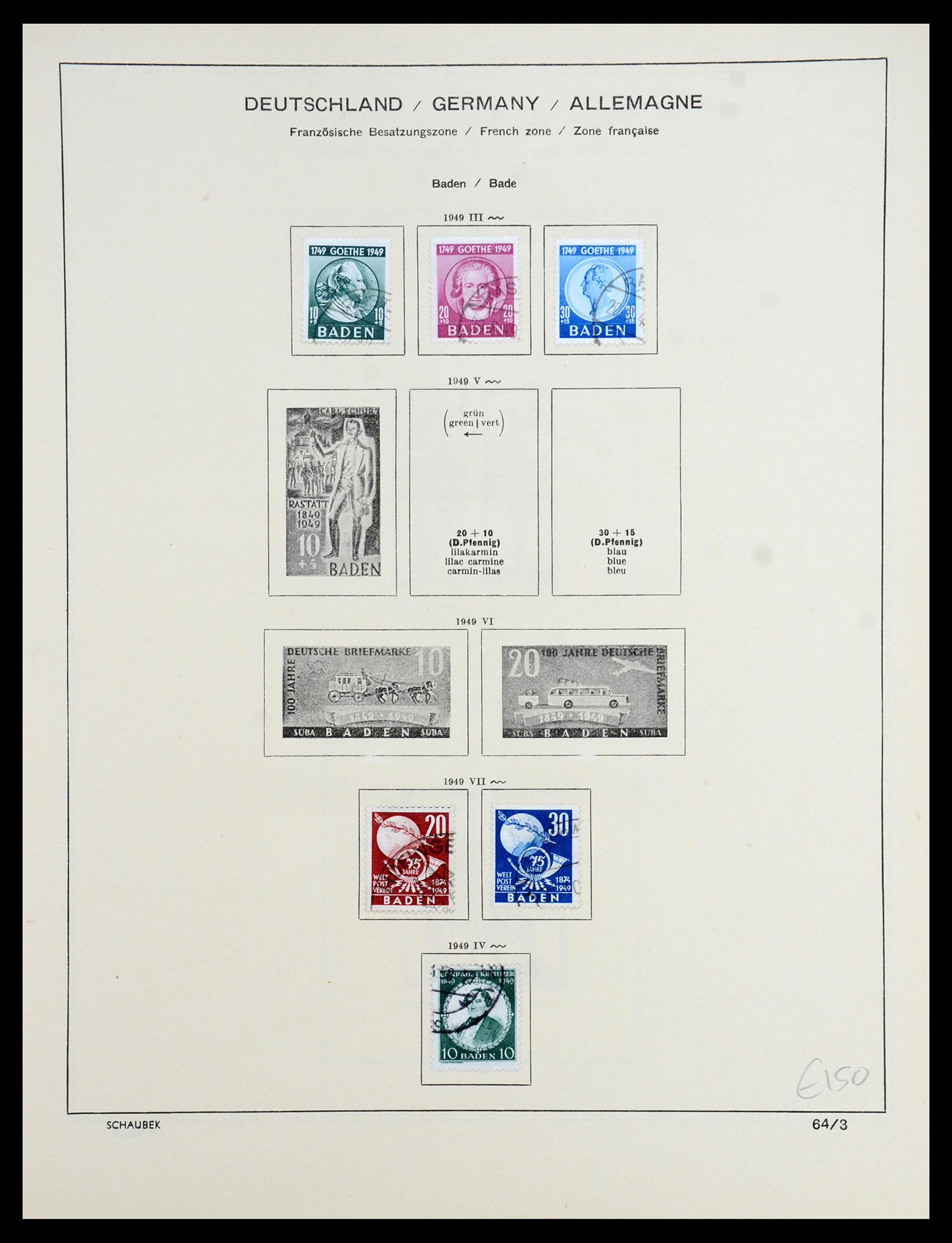 35962 018 - Stamp collection 35962 German Zones 1945-1949.