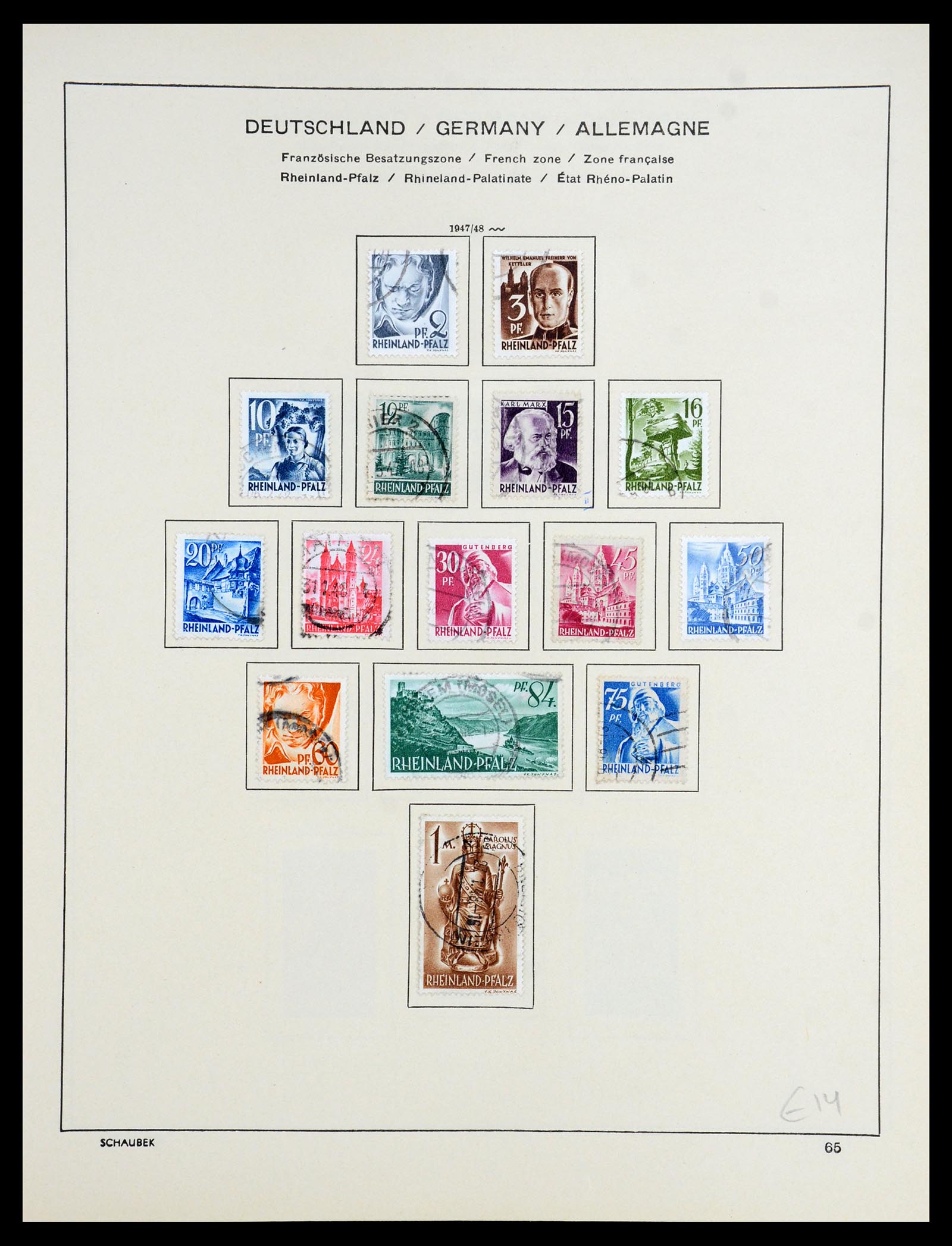 35962 020 - Stamp collection 35962 German Zones 1945-1949.