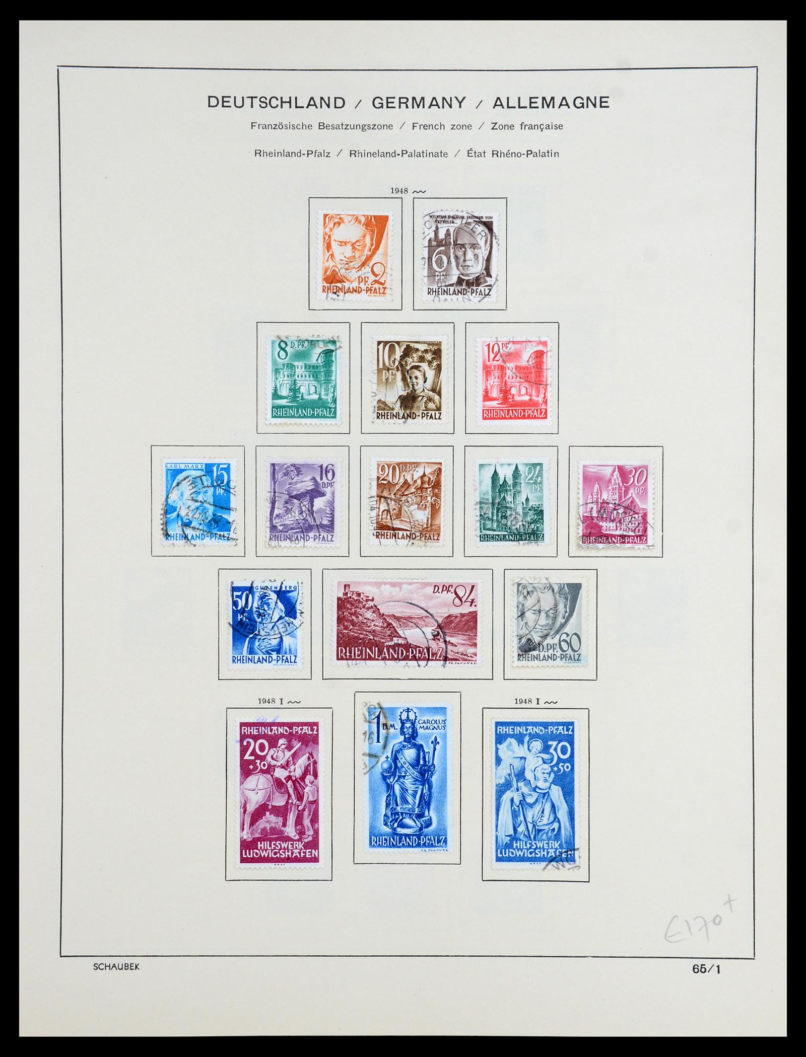 35962 021 - Stamp collection 35962 German Zones 1945-1949.