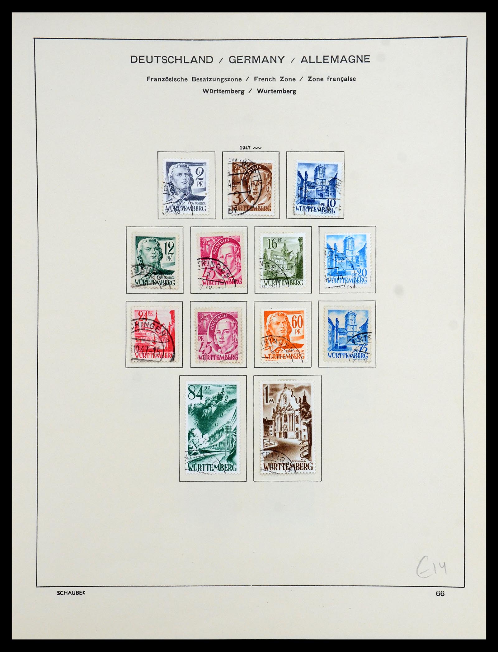 35962 023 - Stamp collection 35962 German Zones 1945-1949.
