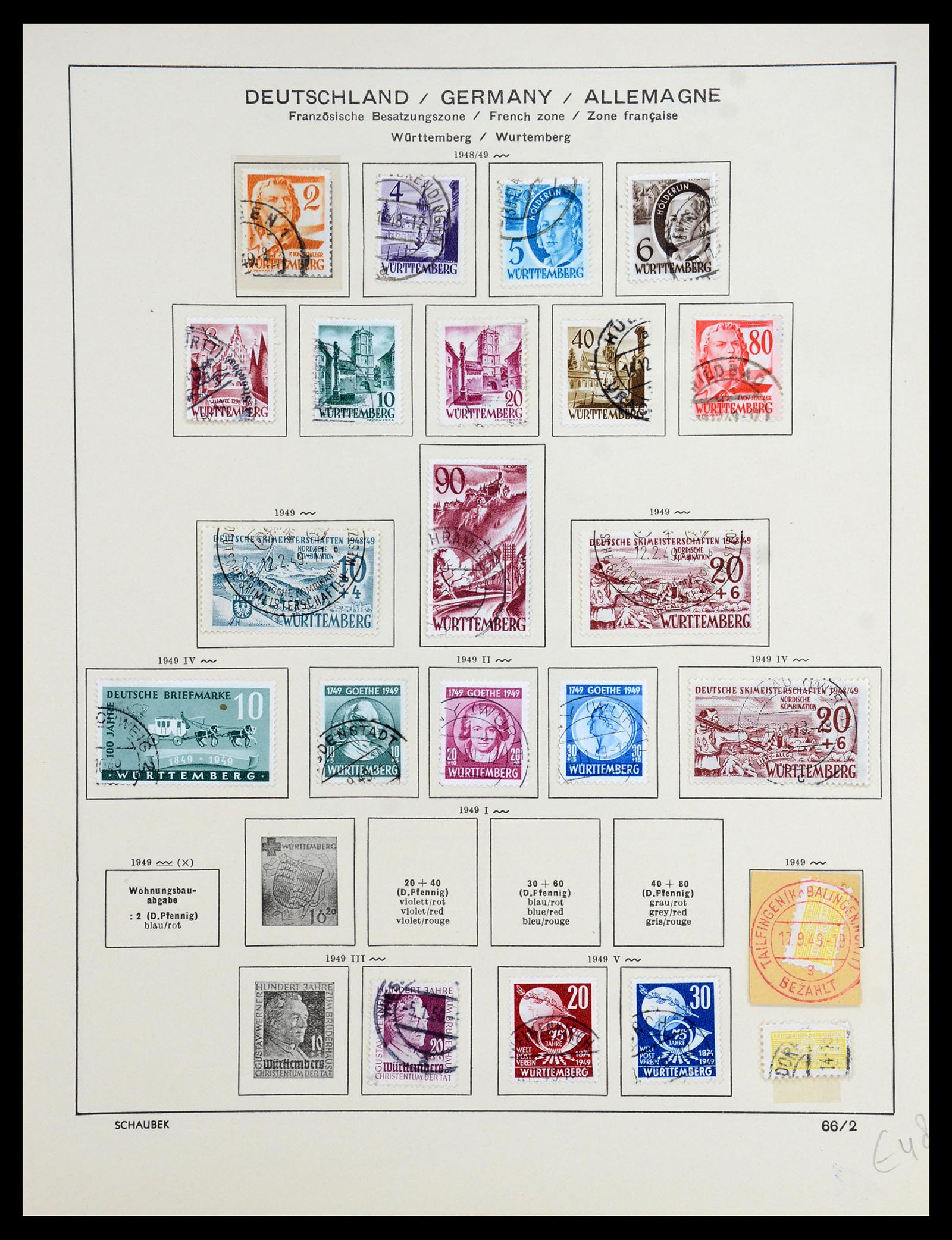 35962 025 - Stamp collection 35962 German Zones 1945-1949.