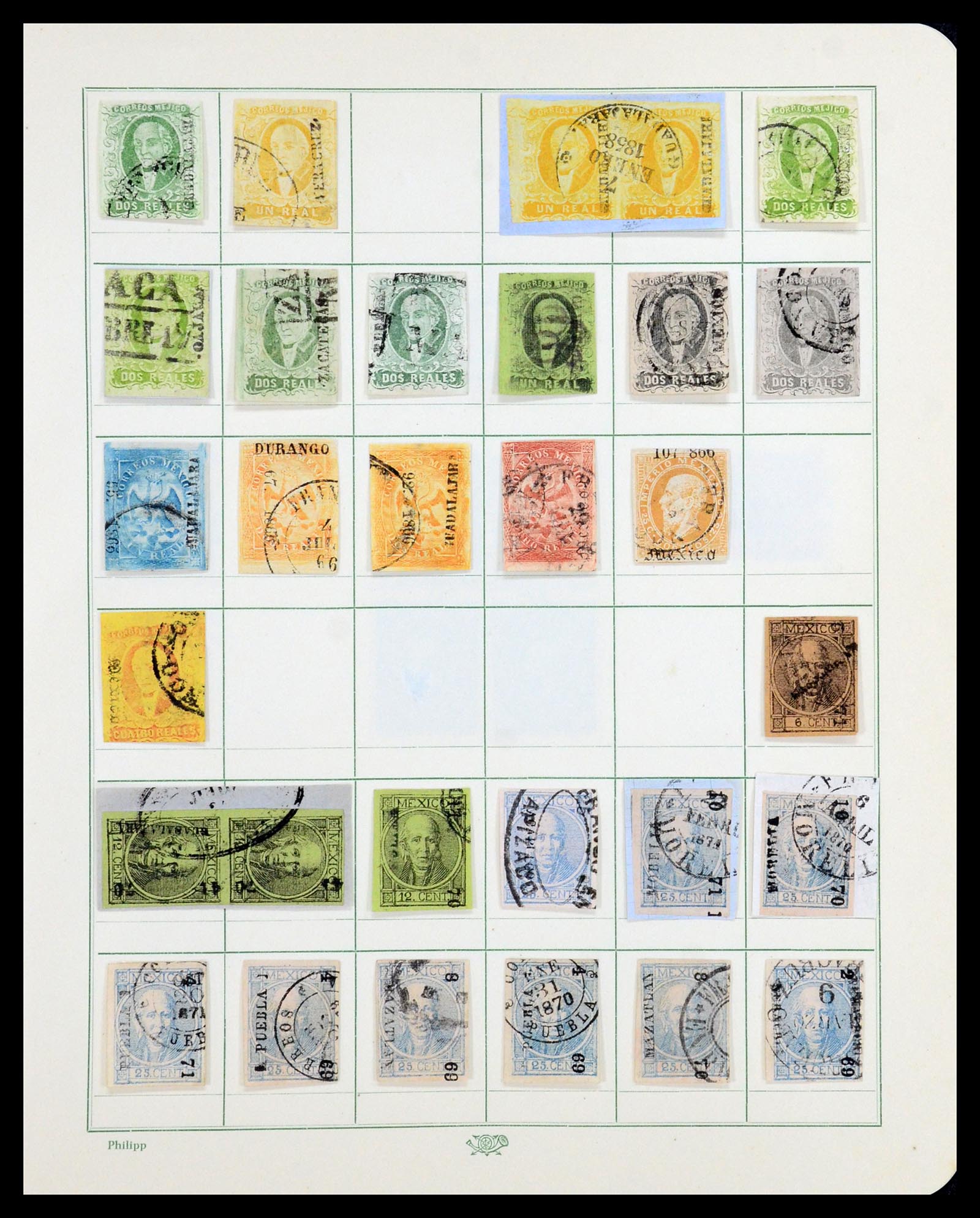 35963 001 - Postzegelverzameling 35963 Latijns Amerika klassiek 1856-1925.