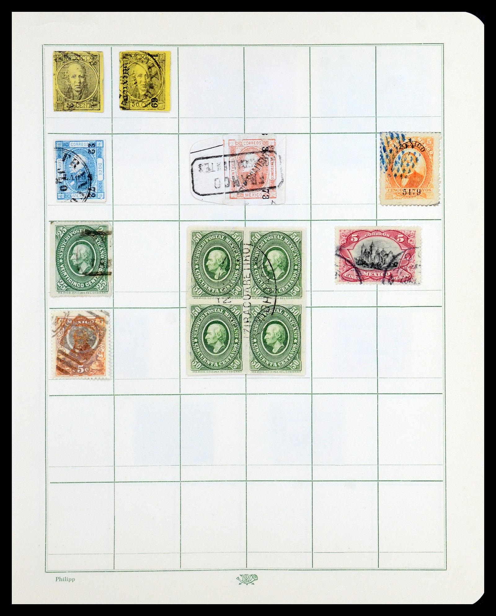 35963 002 - Postzegelverzameling 35963 Latijns Amerika klassiek 1856-1925.