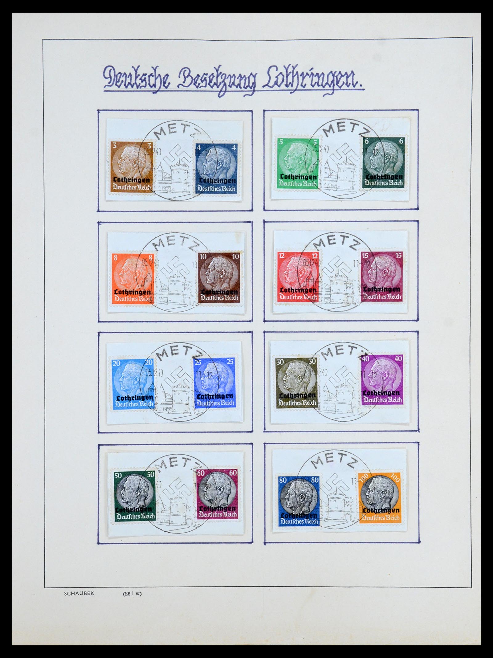 35964 003 - Postzegelverzameling 35964 Duitsland bezettingen WO II 1939-1945.