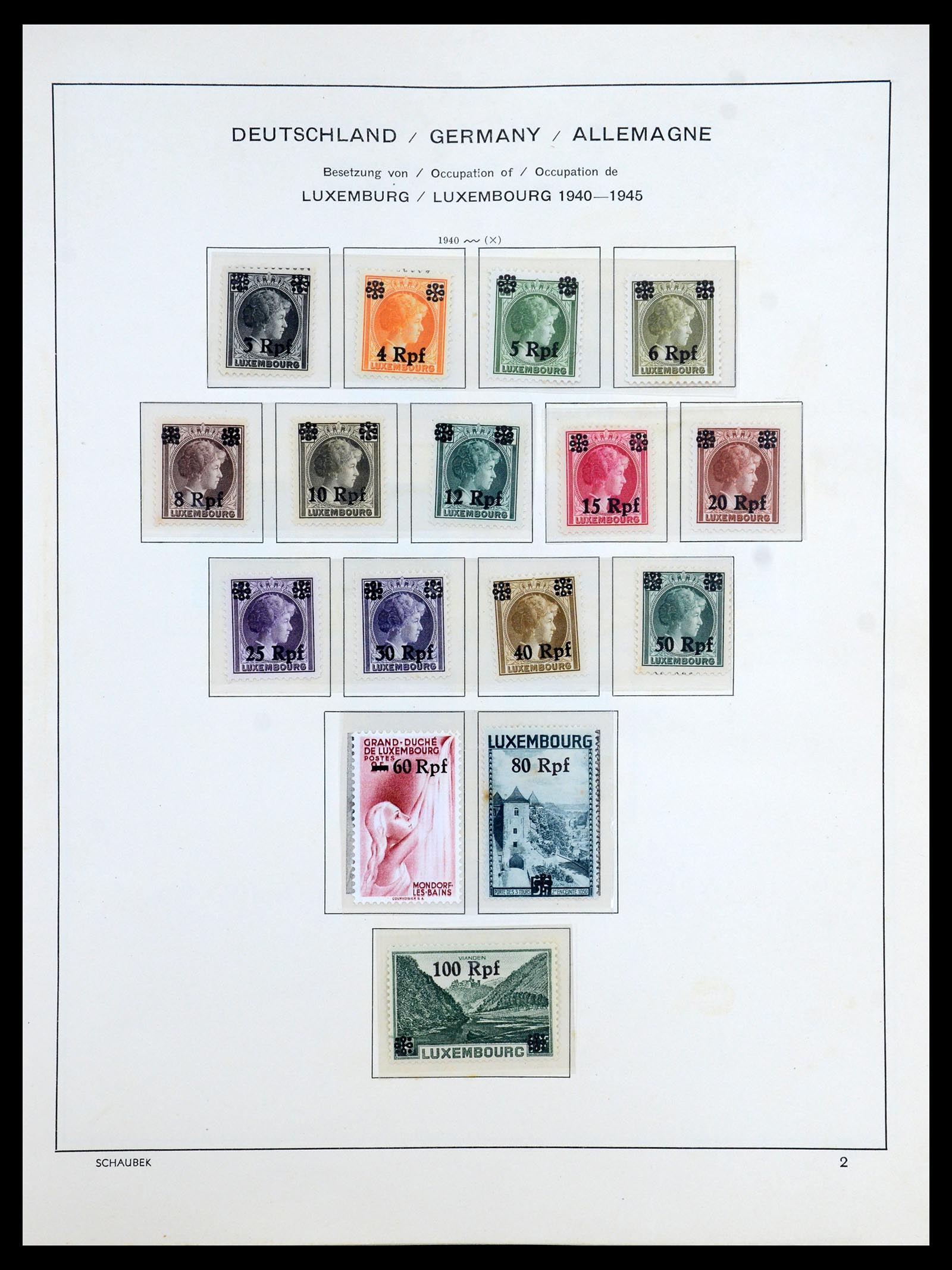 35964 005 - Postzegelverzameling 35964 Duitsland bezettingen WO II 1939-1945.