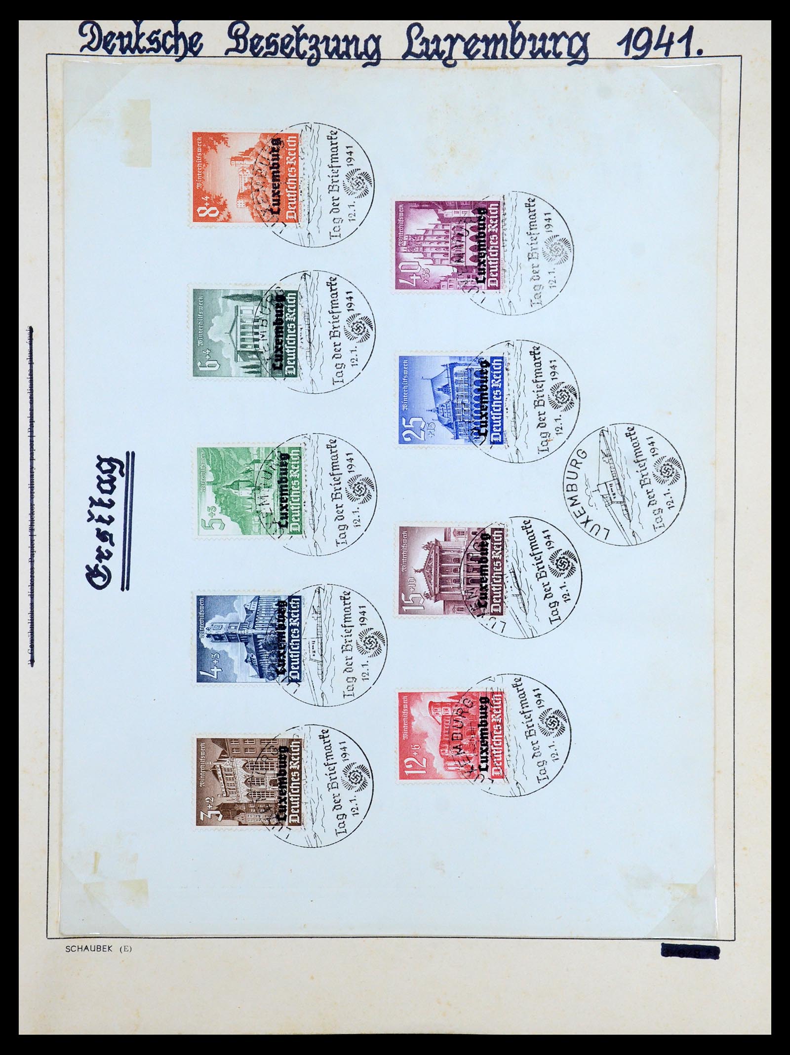 35964 007 - Postzegelverzameling 35964 Duitsland bezettingen WO II 1939-1945.