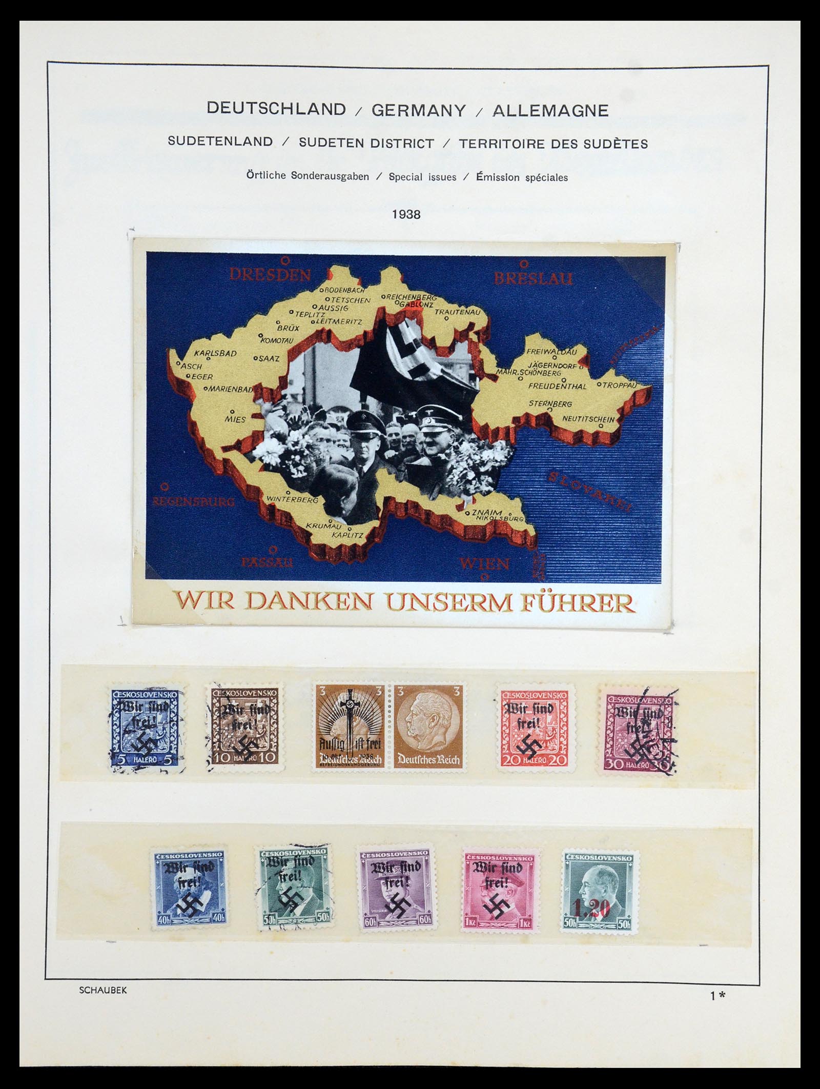 35964 019 - Postzegelverzameling 35964 Duitsland bezettingen WO II 1939-1945.