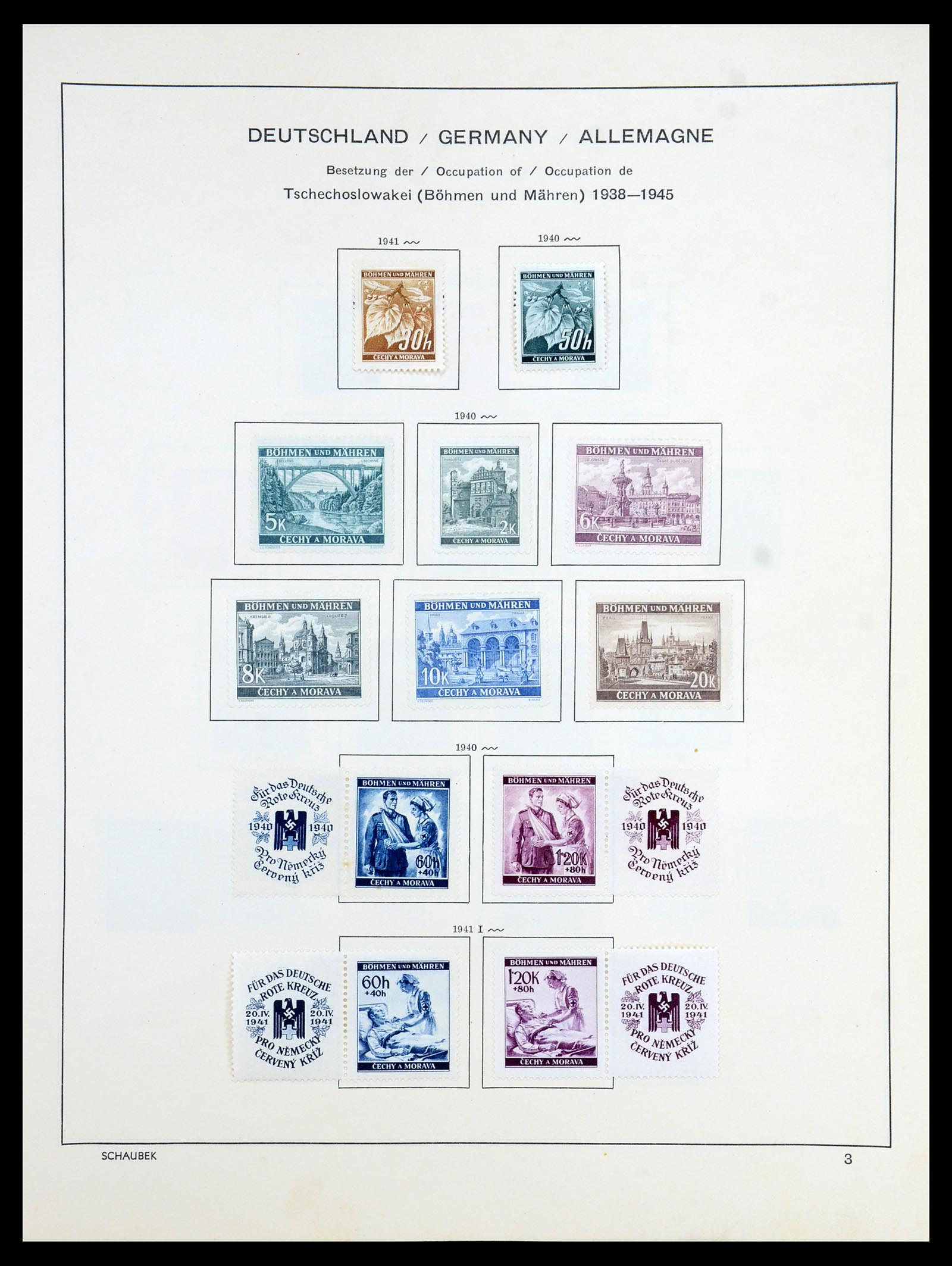 35964 023 - Postzegelverzameling 35964 Duitsland bezettingen WO II 1939-1945.