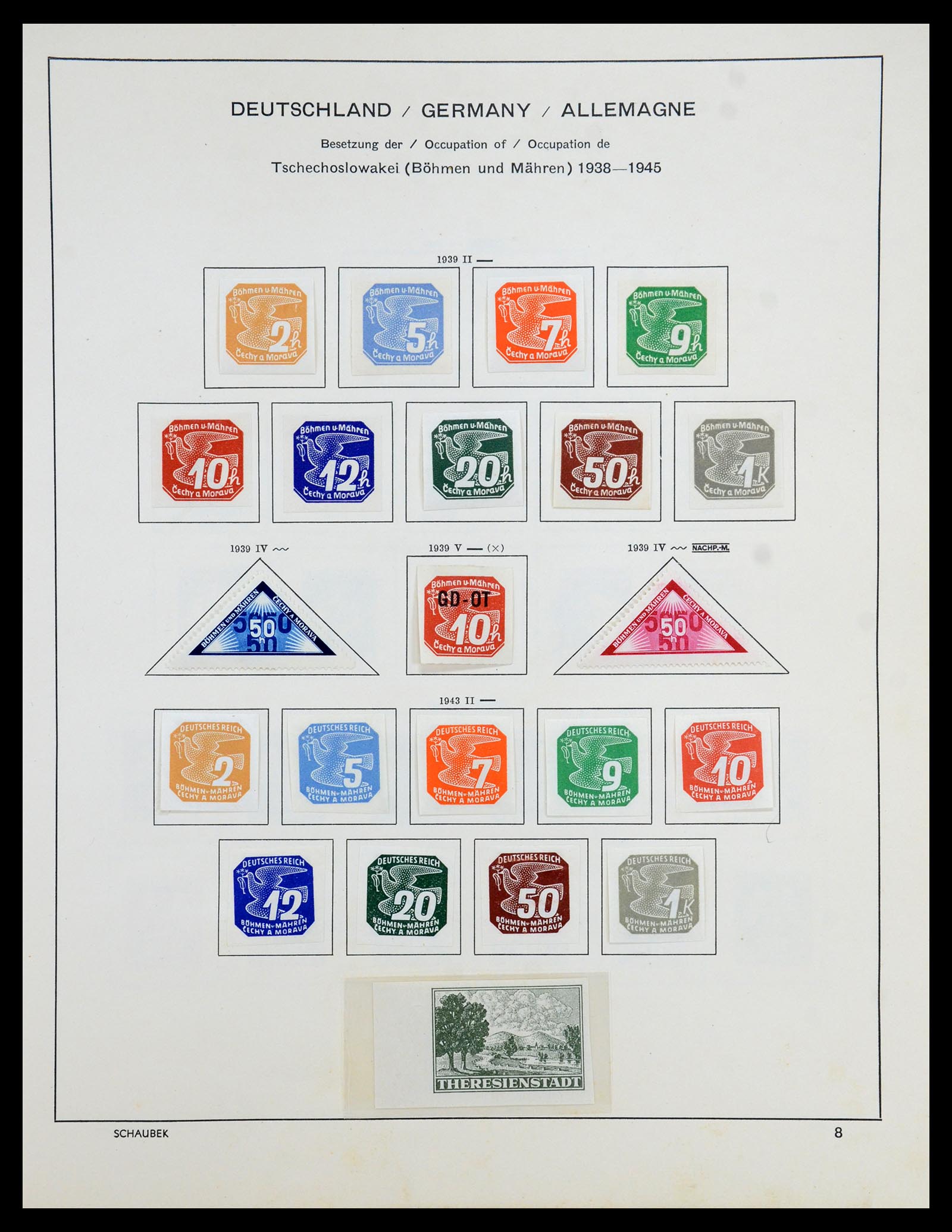 35964 027 - Postzegelverzameling 35964 Duitsland bezettingen WO II 1939-1945.