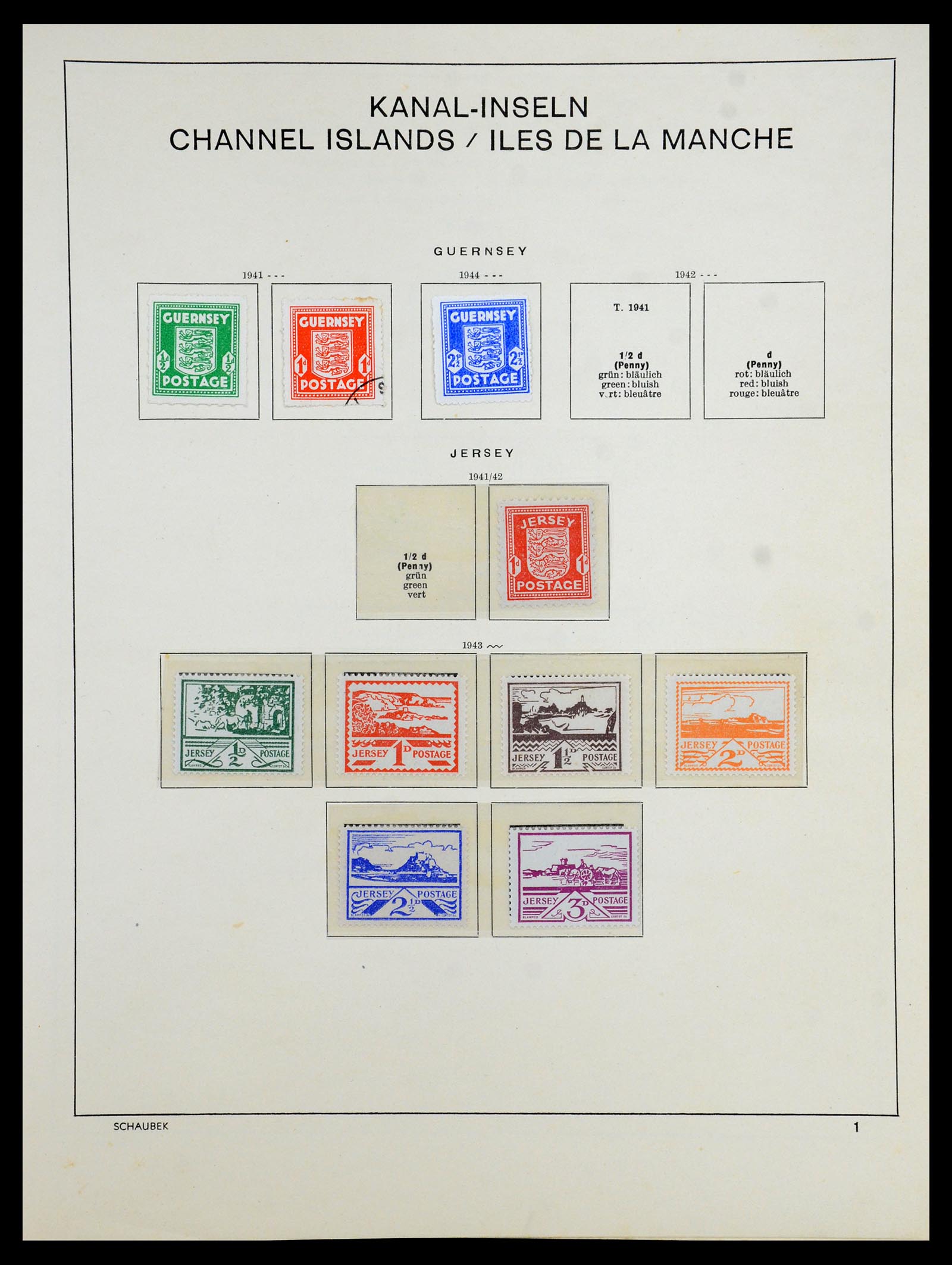 35964 032 - Postzegelverzameling 35964 Duitsland bezettingen WO II 1939-1945.