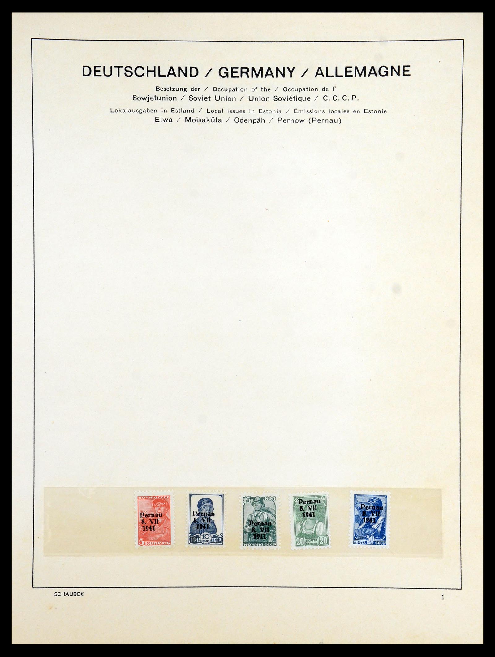 35964 035 - Postzegelverzameling 35964 Duitsland bezettingen WO II 1939-1945.