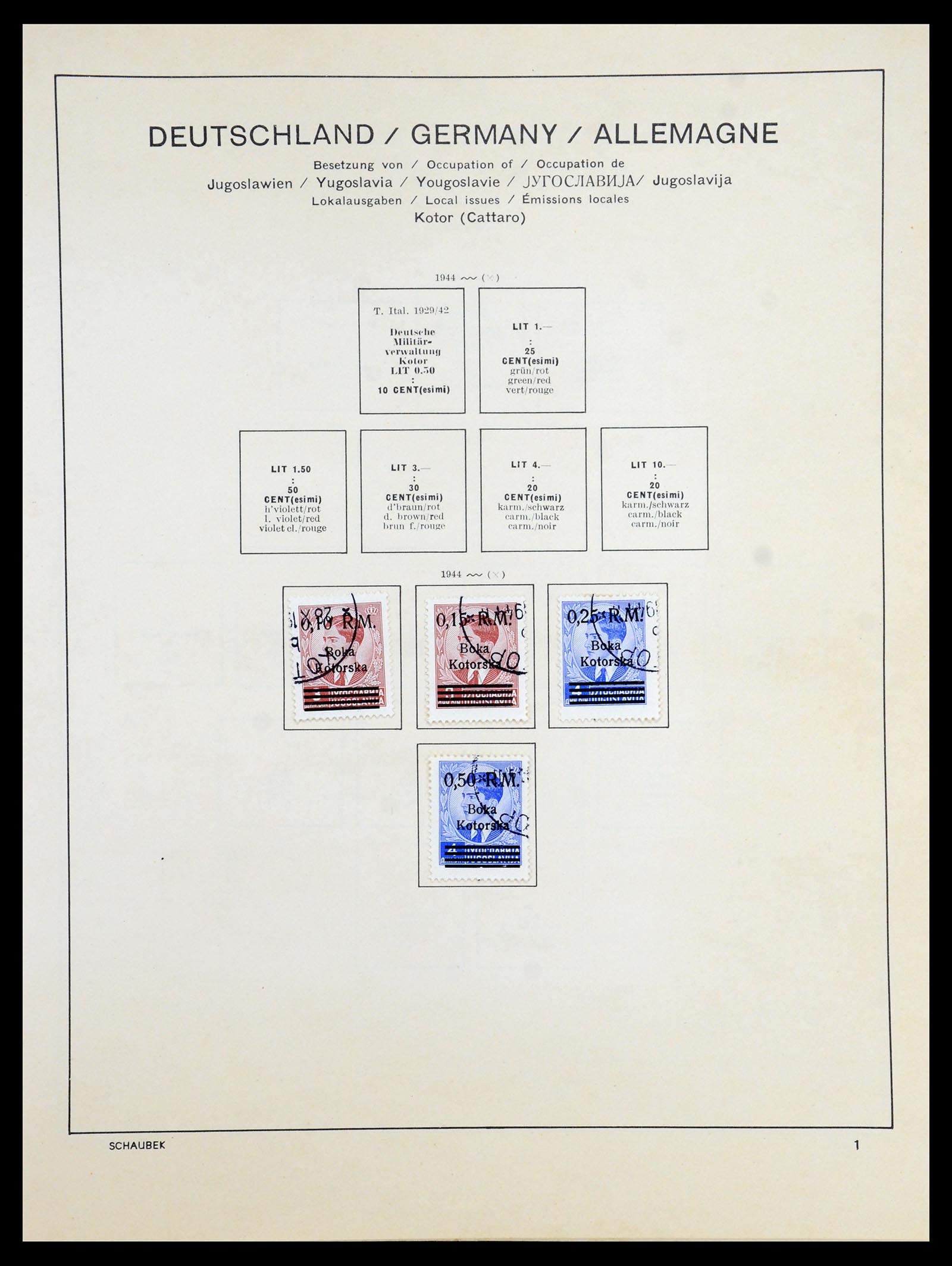 35964 037 - Postzegelverzameling 35964 Duitsland bezettingen WO II 1939-1945.