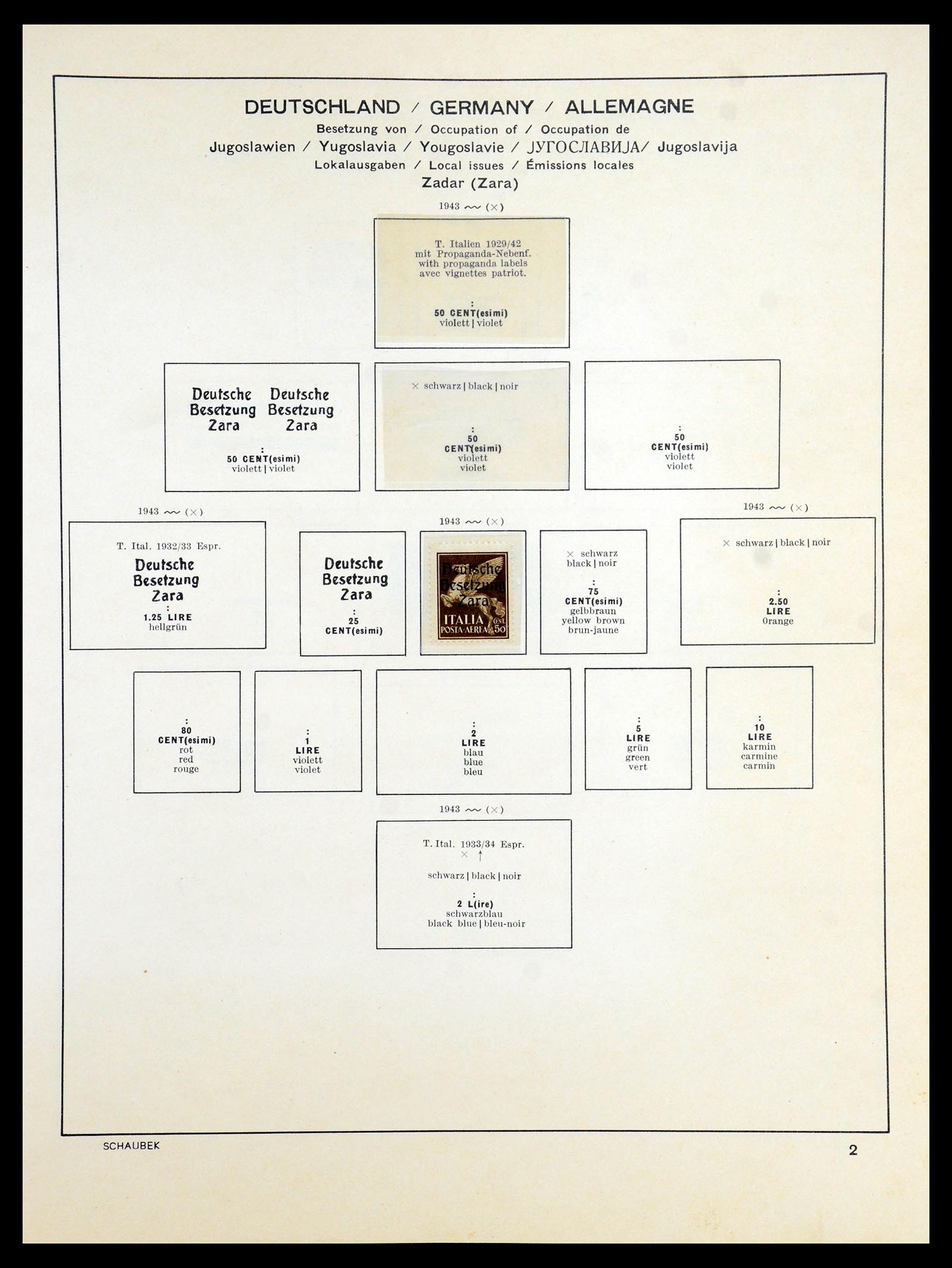 35964 038 - Postzegelverzameling 35964 Duitsland bezettingen WO II 1939-1945.