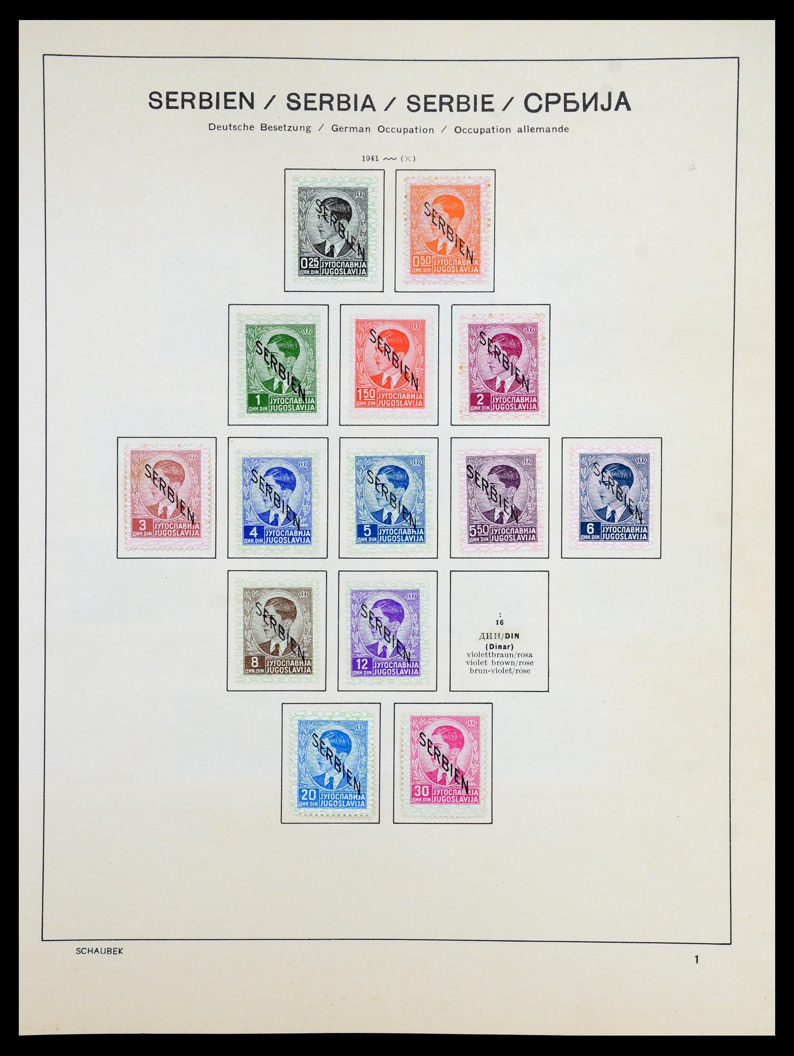 35964 045 - Postzegelverzameling 35964 Duitsland bezettingen WO II 1939-1945.