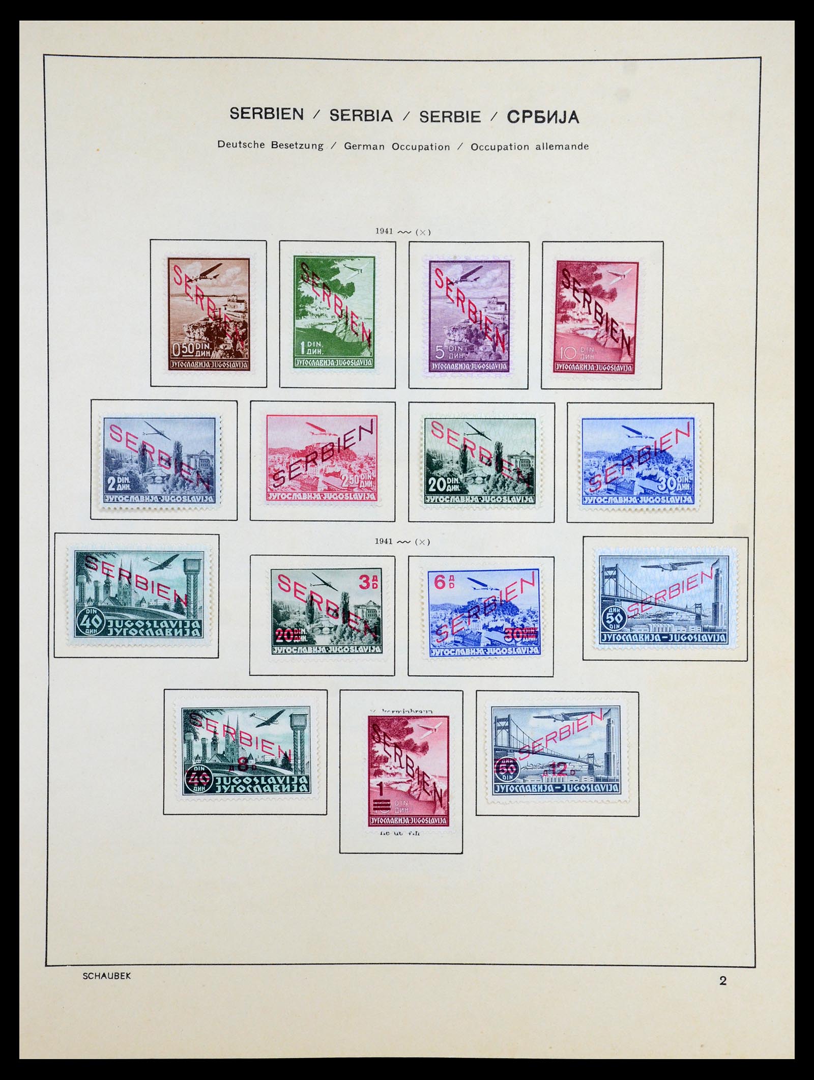 35964 046 - Postzegelverzameling 35964 Duitsland bezettingen WO II 1939-1945.