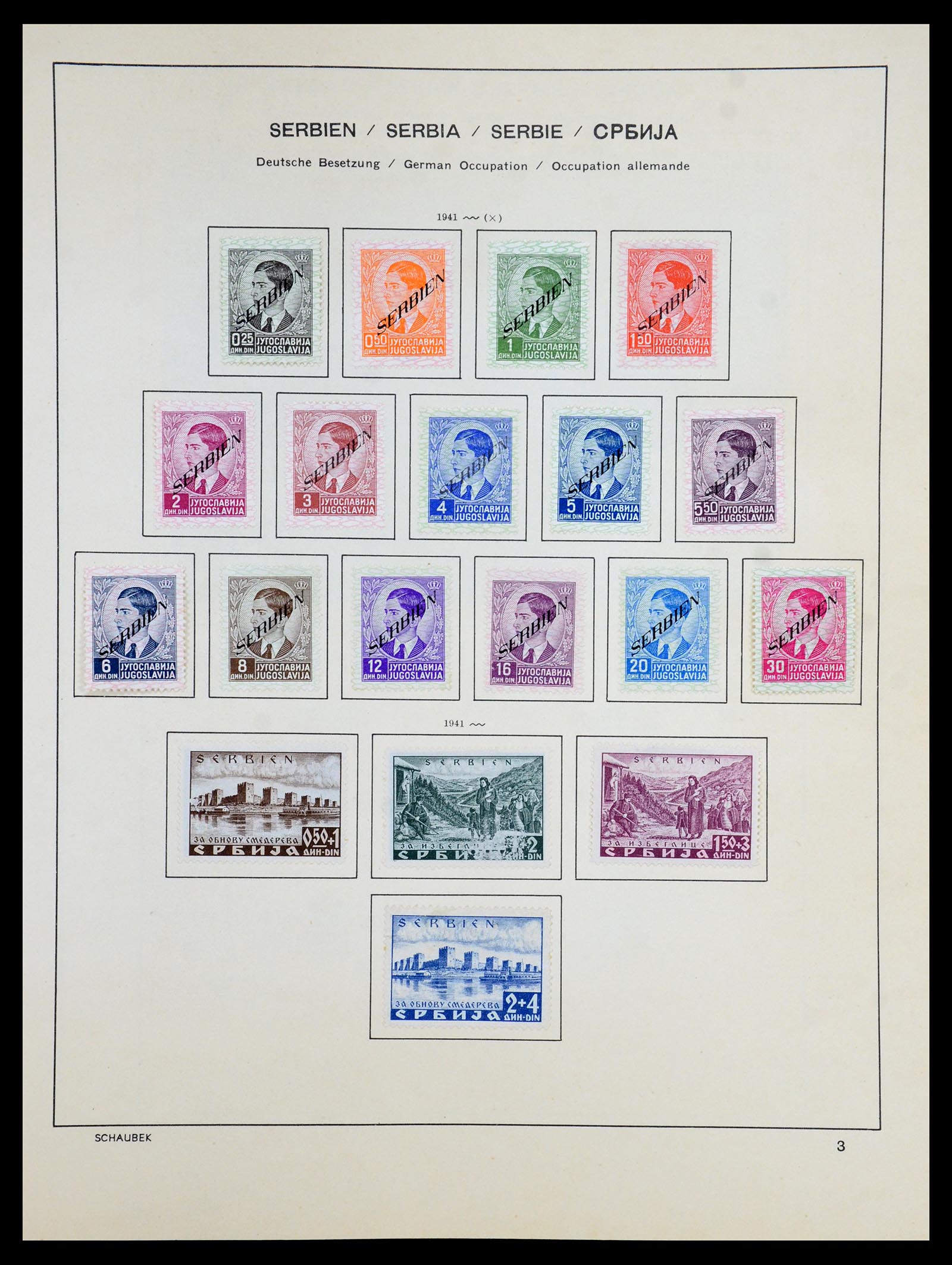 35964 047 - Postzegelverzameling 35964 Duitsland bezettingen WO II 1939-1945.