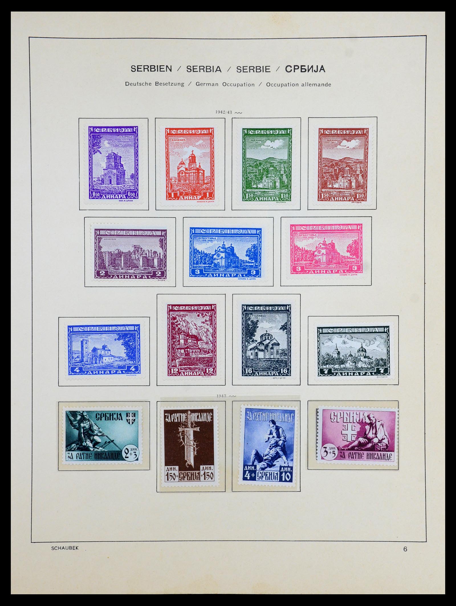 35964 050 - Postzegelverzameling 35964 Duitsland bezettingen WO II 1939-1945.