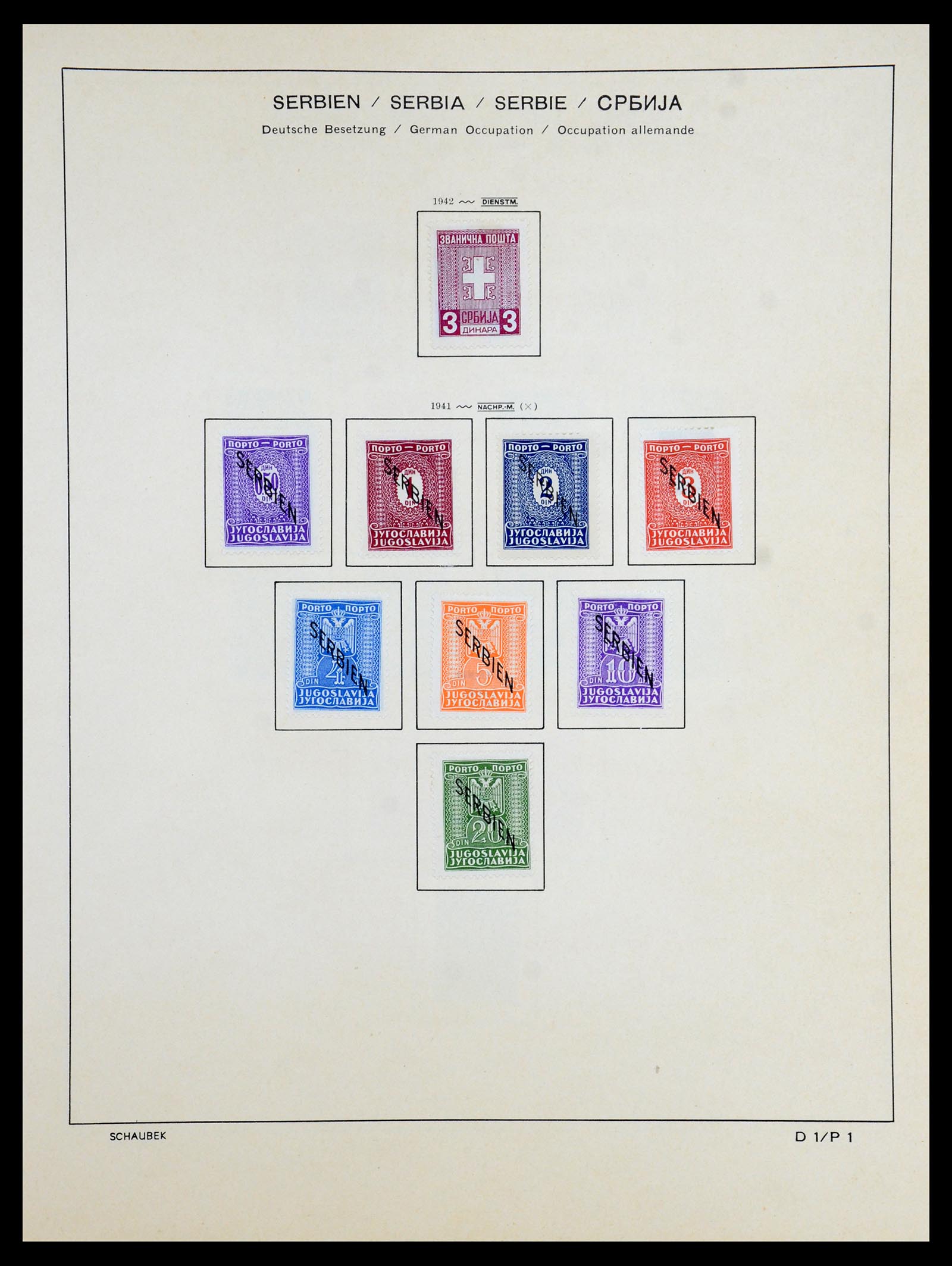 35964 052 - Postzegelverzameling 35964 Duitsland bezettingen WO II 1939-1945.