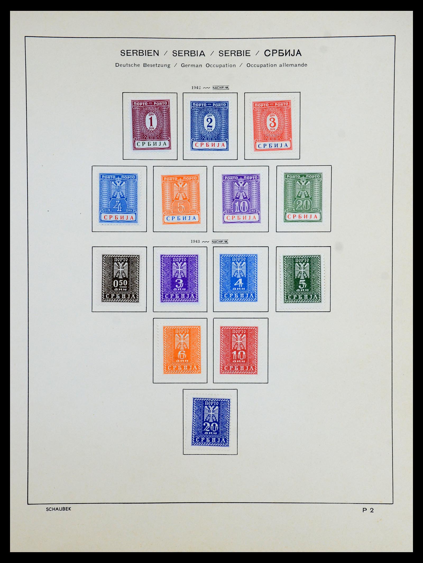35964 053 - Postzegelverzameling 35964 Duitsland bezettingen WO II 1939-1945.