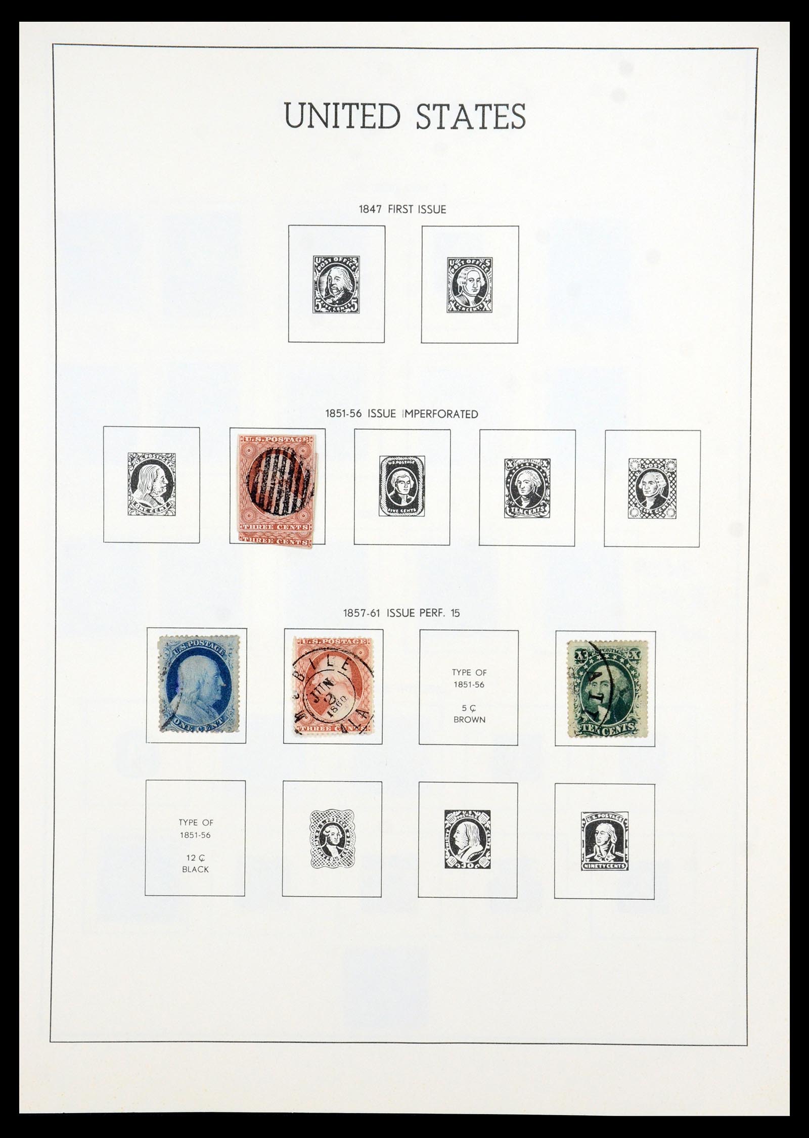 35965 001 - Stamp collection 35965 USA 1851-1966.
