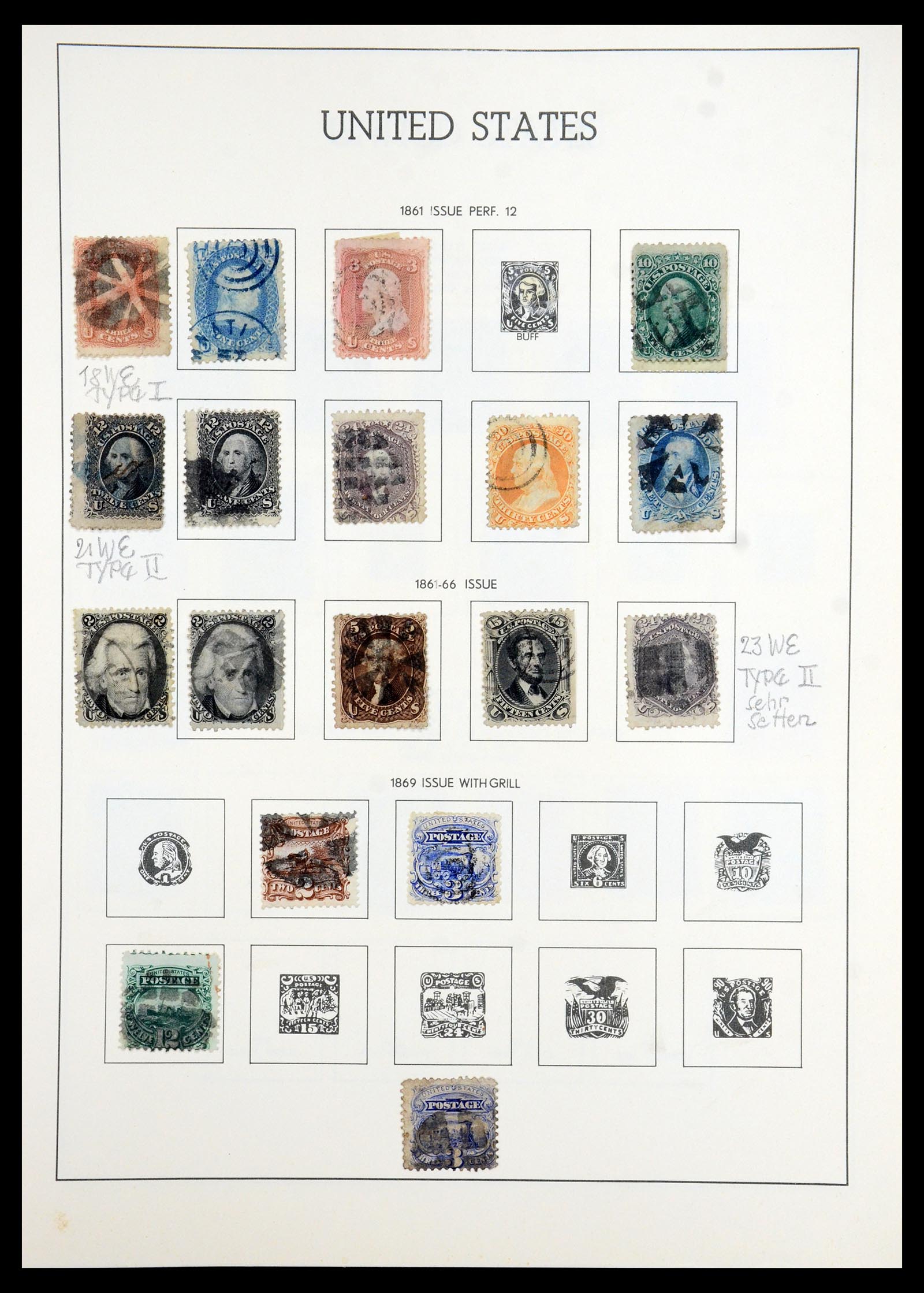 35965 002 - Stamp collection 35965 USA 1851-1966.