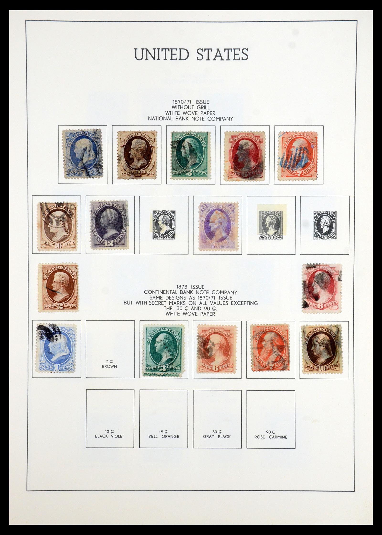 35965 003 - Stamp collection 35965 USA 1851-1966.