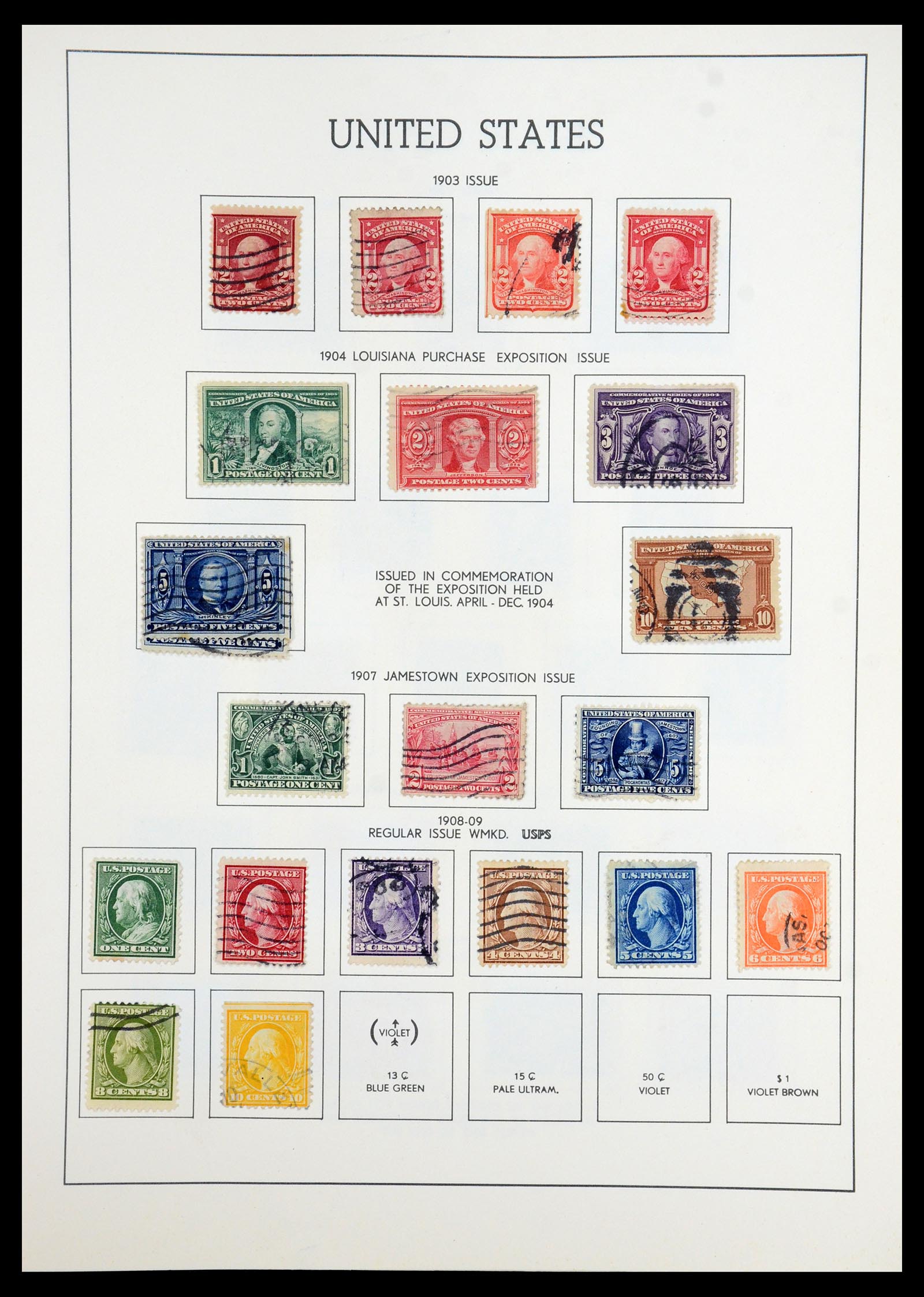 35965 012 - Stamp collection 35965 USA 1851-1966.