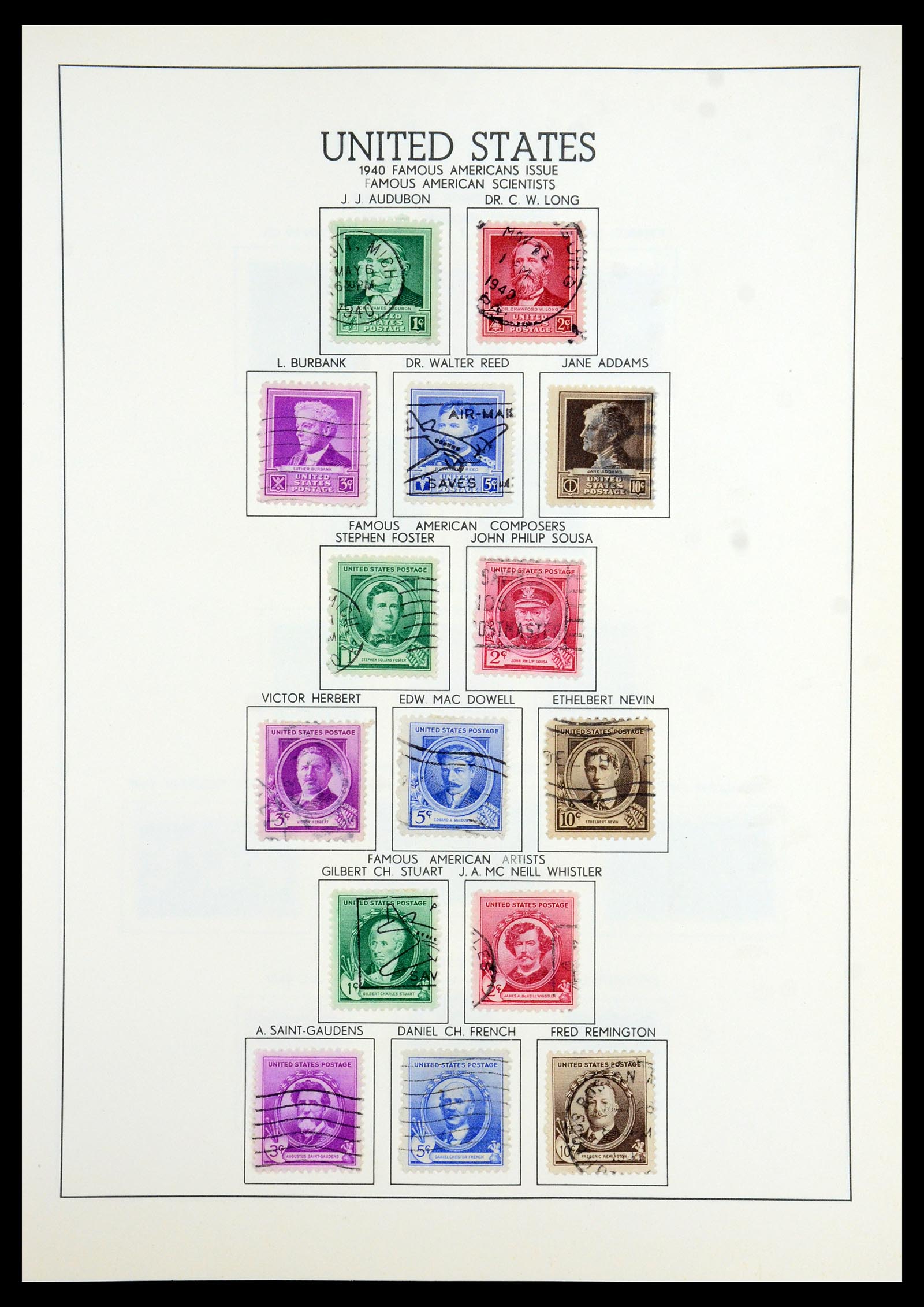 35965 029 - Stamp collection 35965 USA 1851-1966.