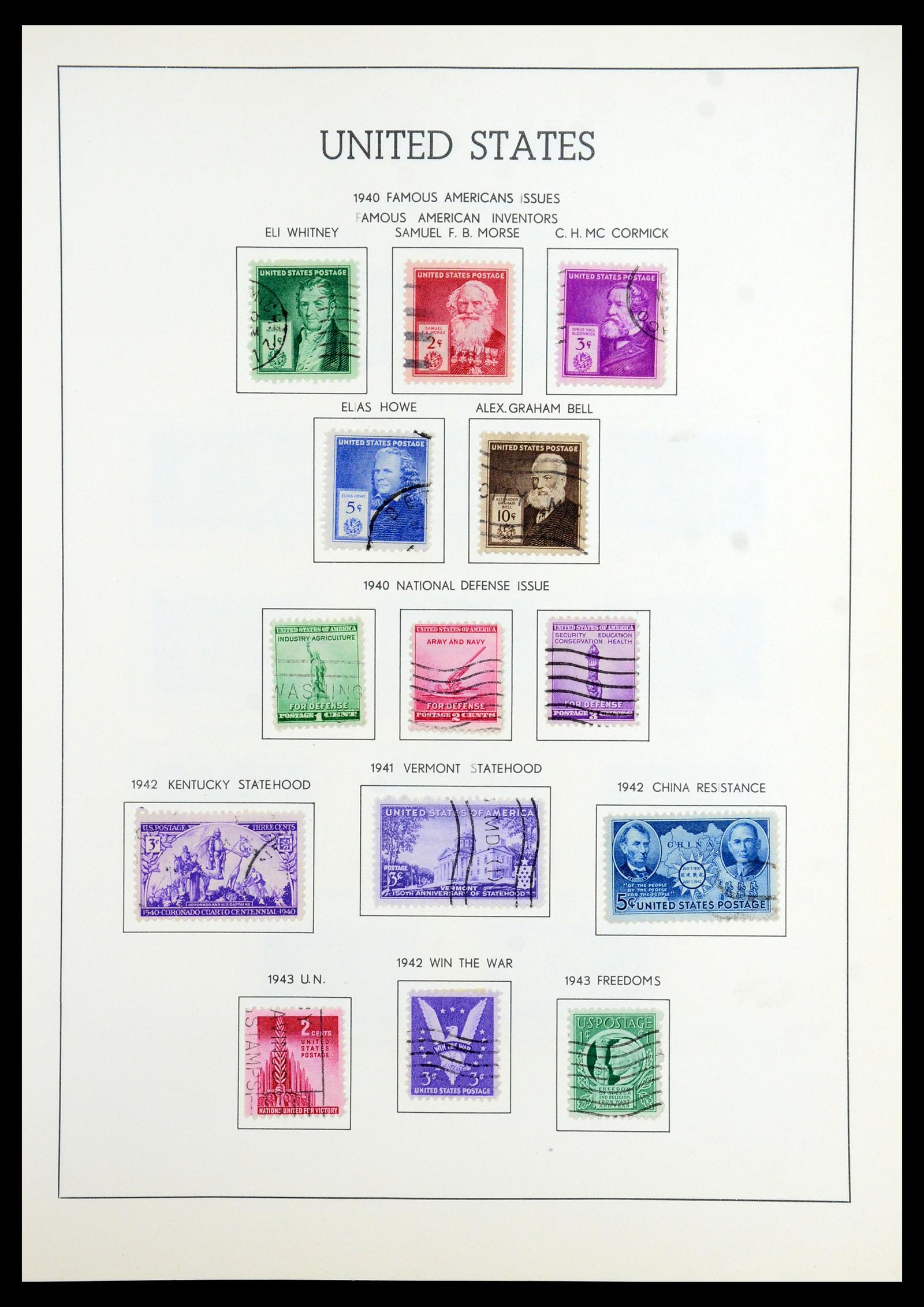 35965 030 - Stamp collection 35965 USA 1851-1966.