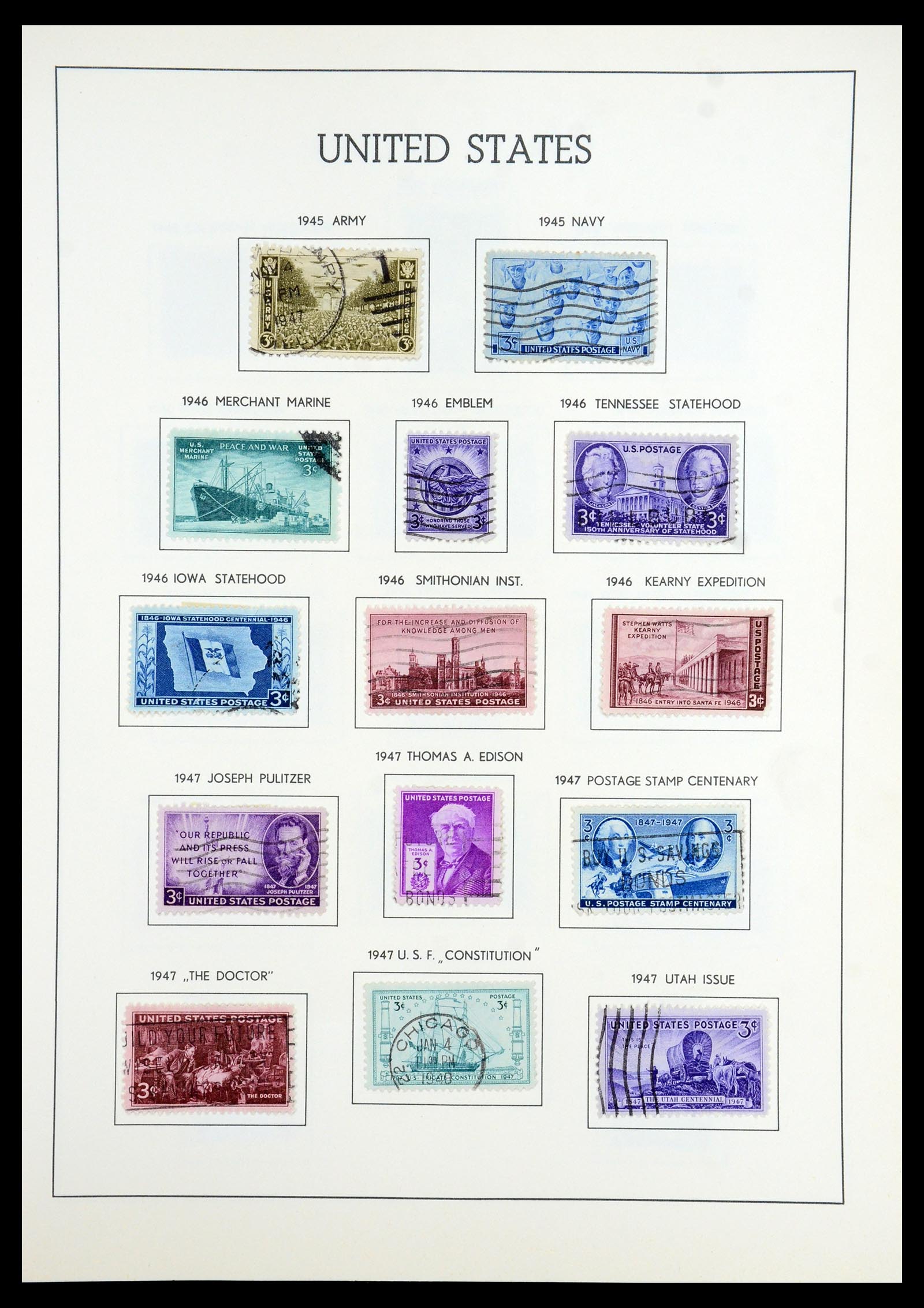 35965 033 - Stamp collection 35965 USA 1851-1966.