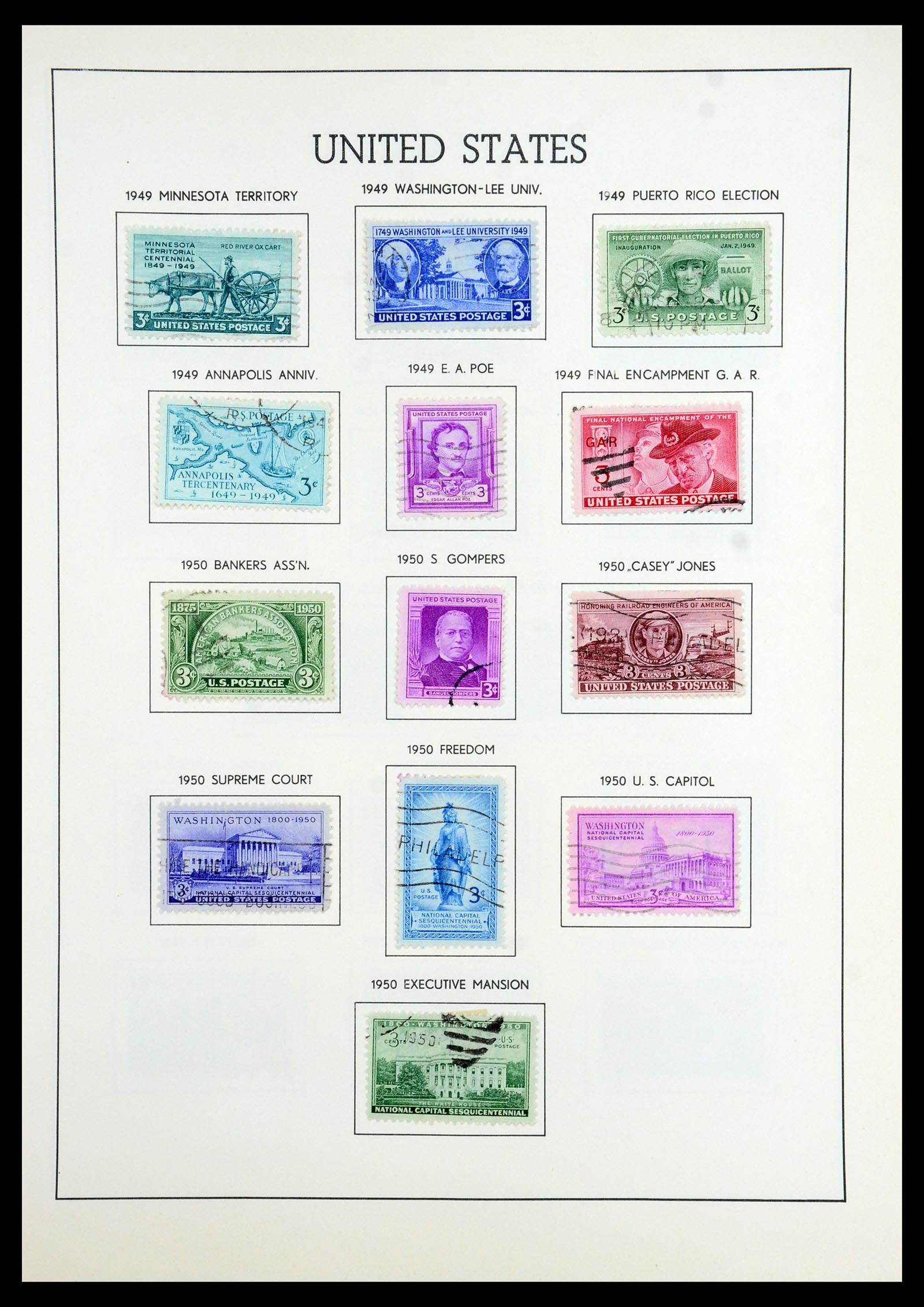 35965 036 - Stamp collection 35965 USA 1851-1966.