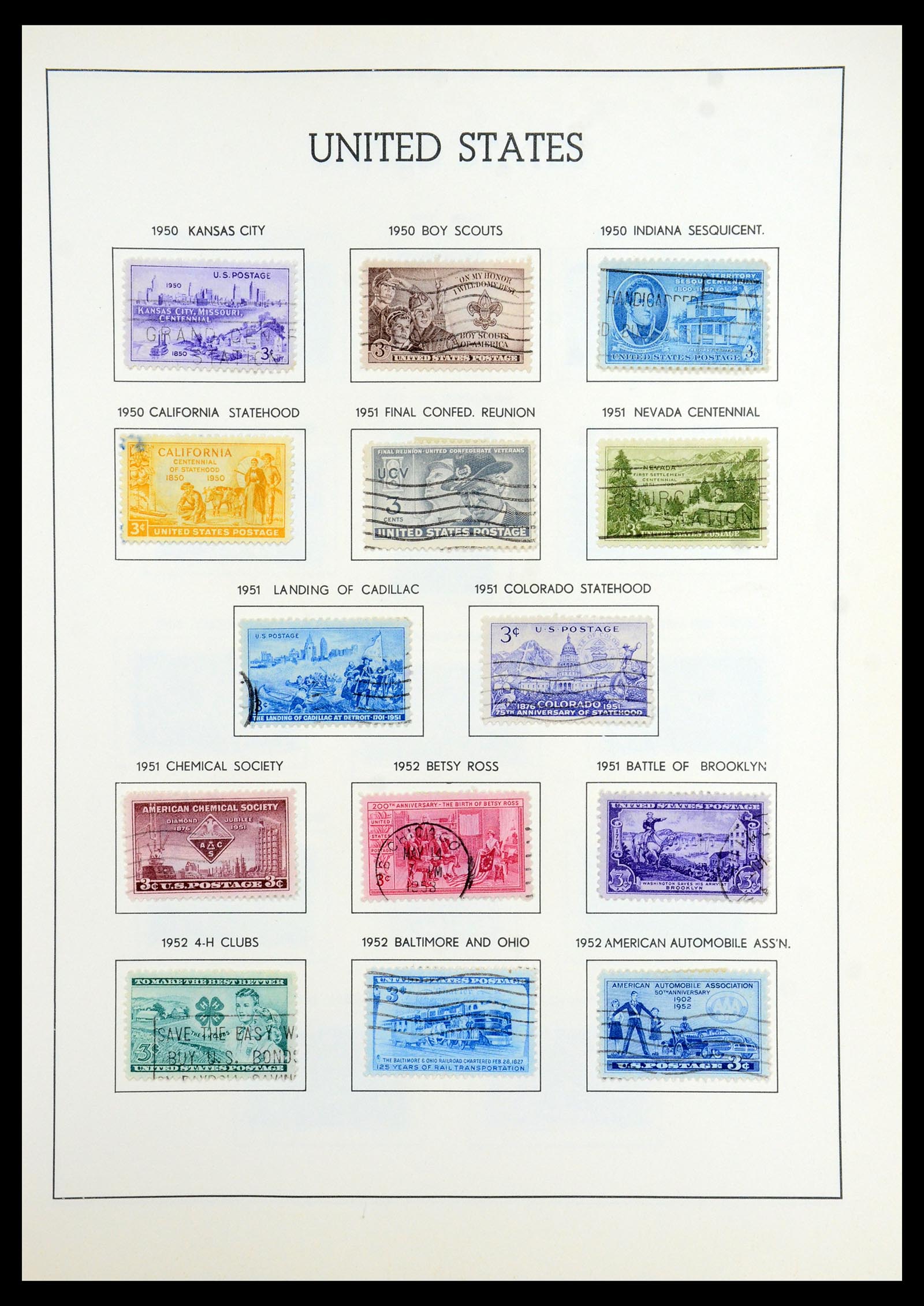 35965 037 - Stamp collection 35965 USA 1851-1966.