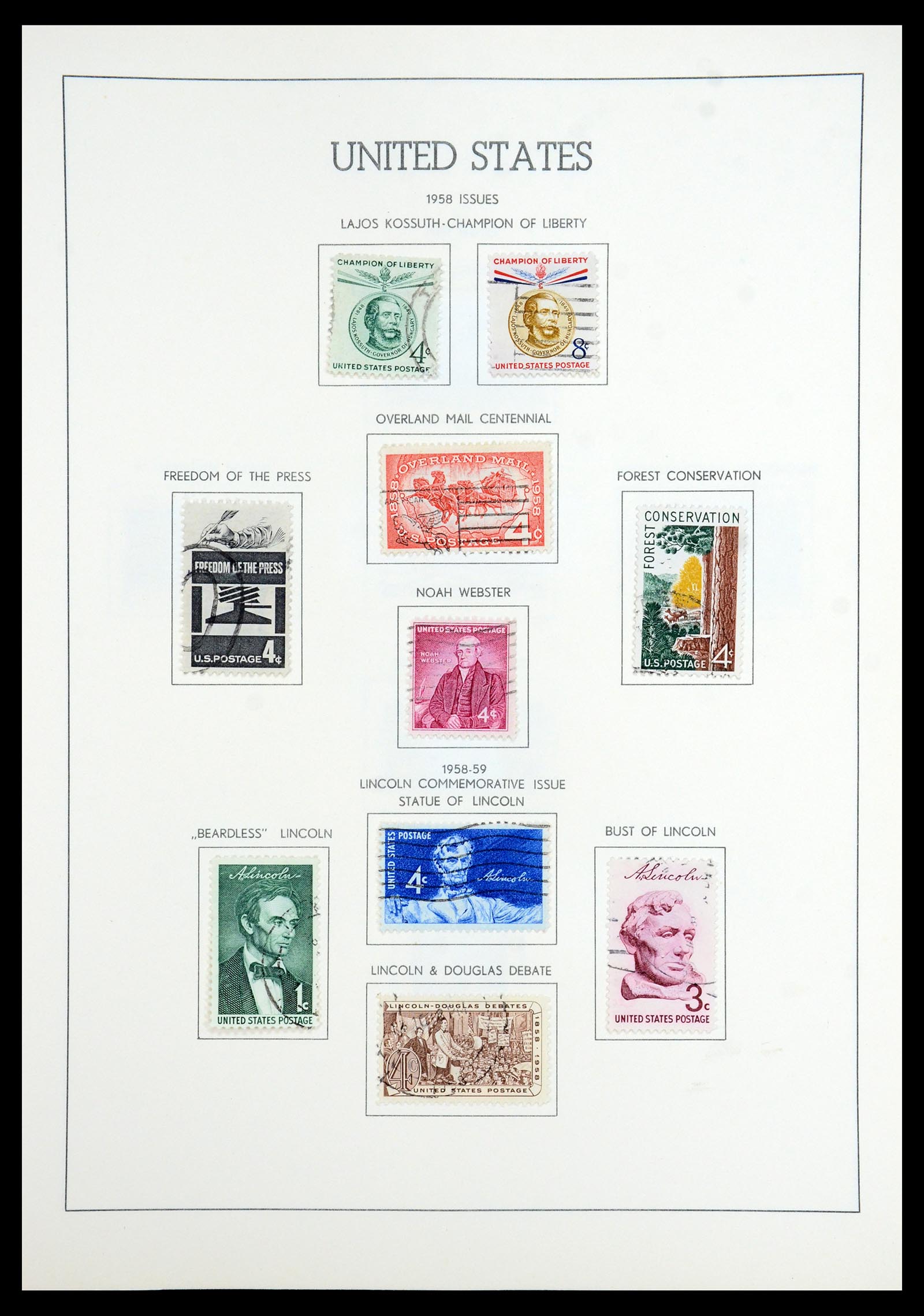 35965 047 - Stamp collection 35965 USA 1851-1966.