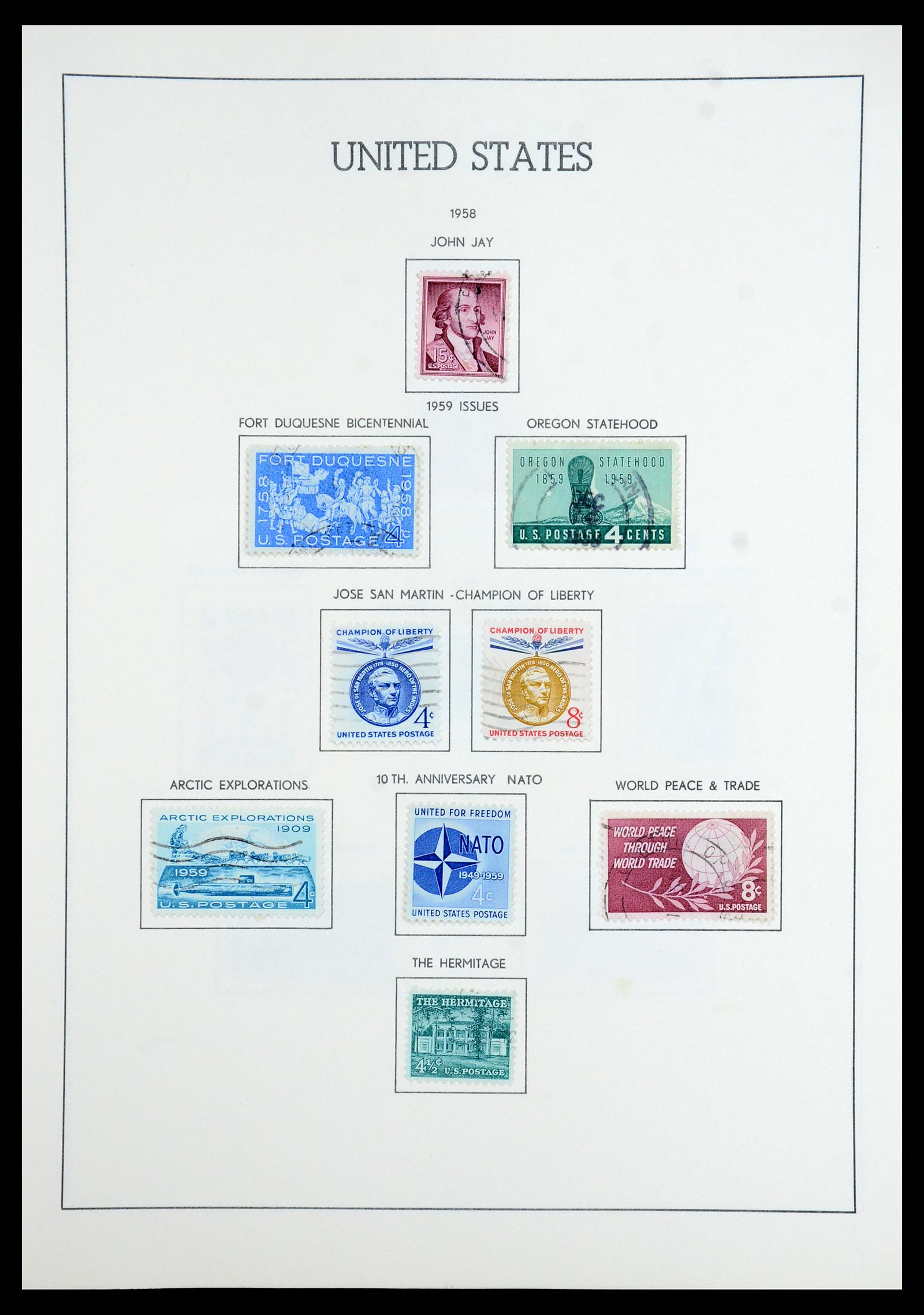 35965 049 - Stamp collection 35965 USA 1851-1966.