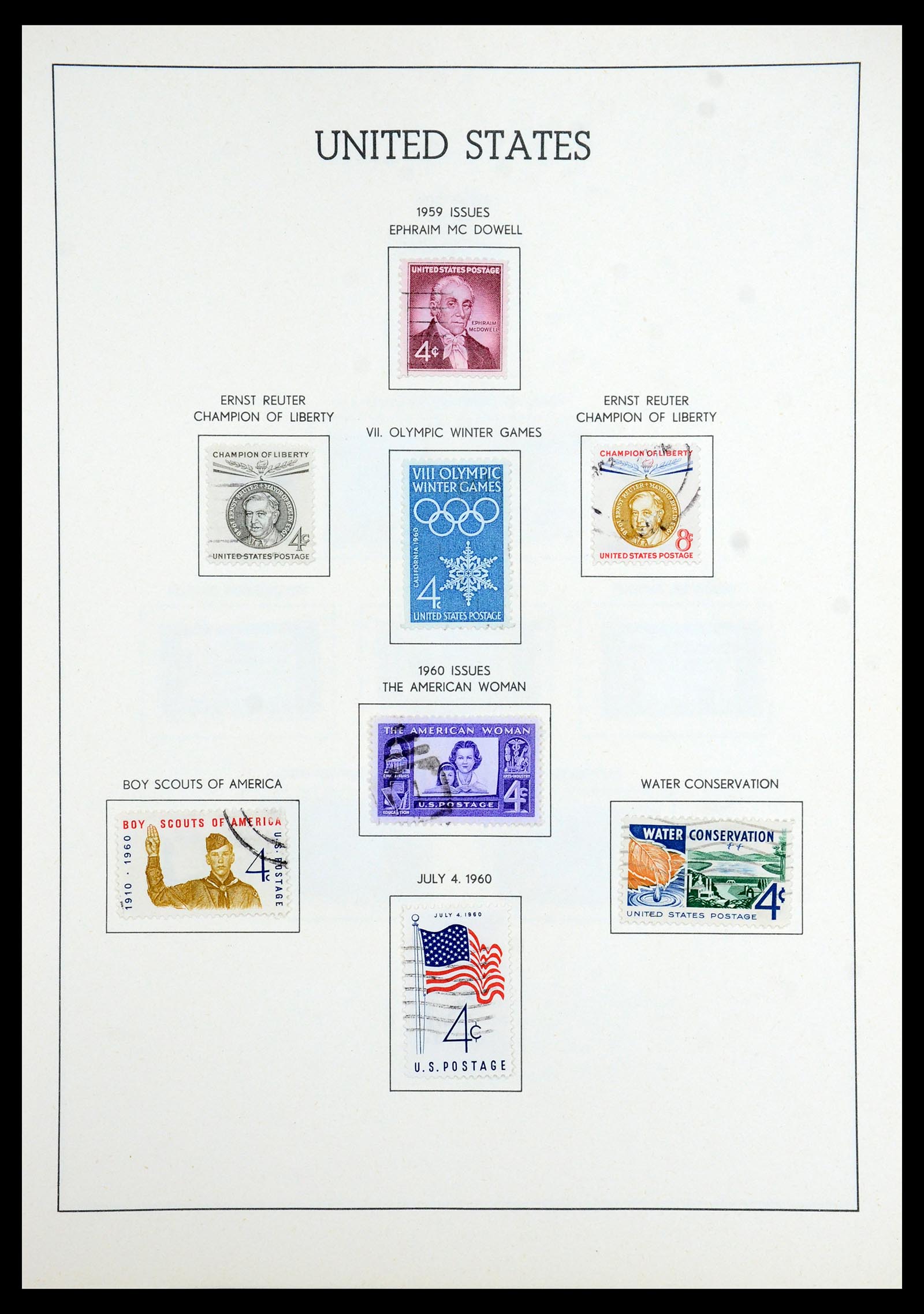 35965 051 - Stamp collection 35965 USA 1851-1966.