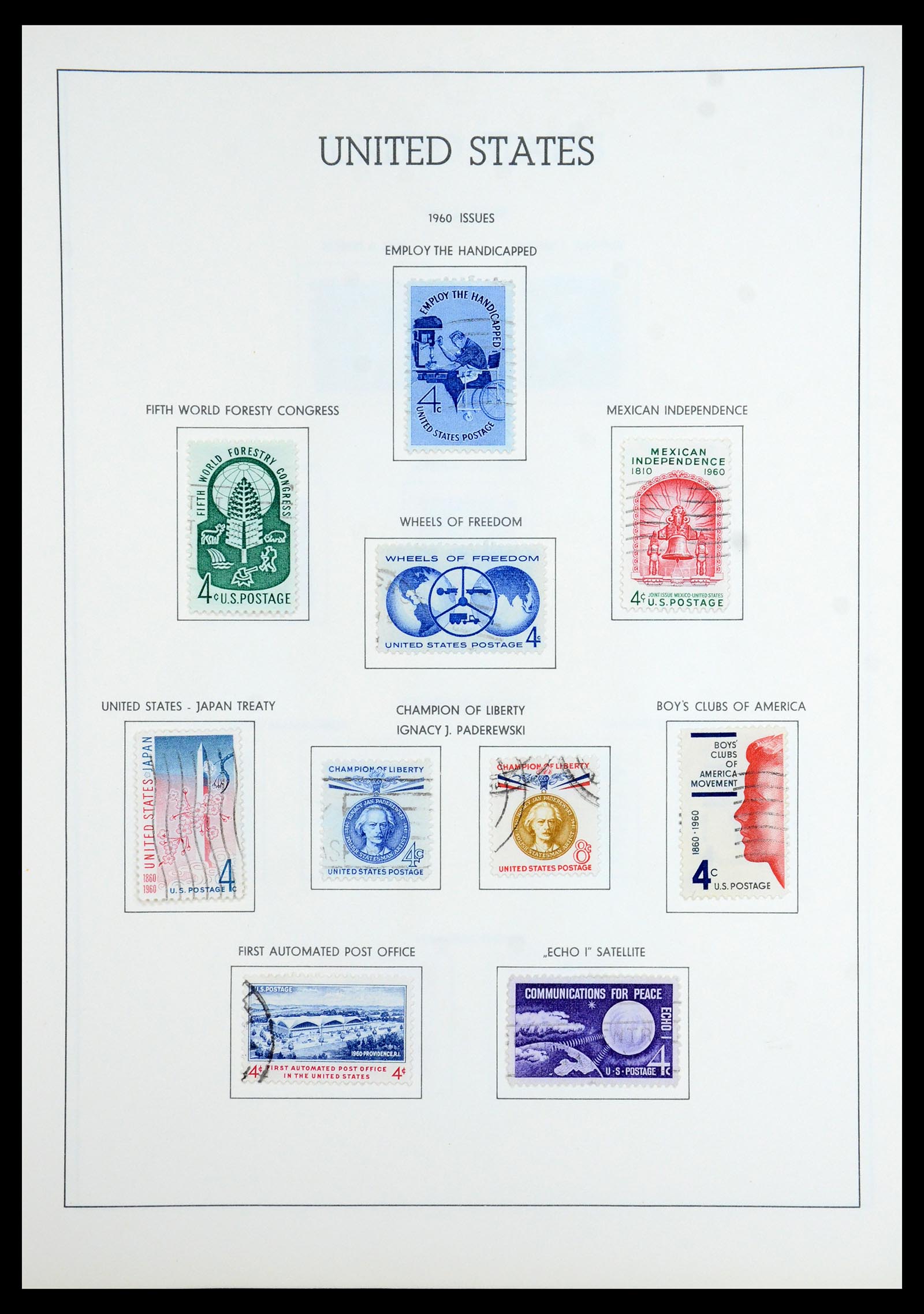 35965 053 - Stamp collection 35965 USA 1851-1966.