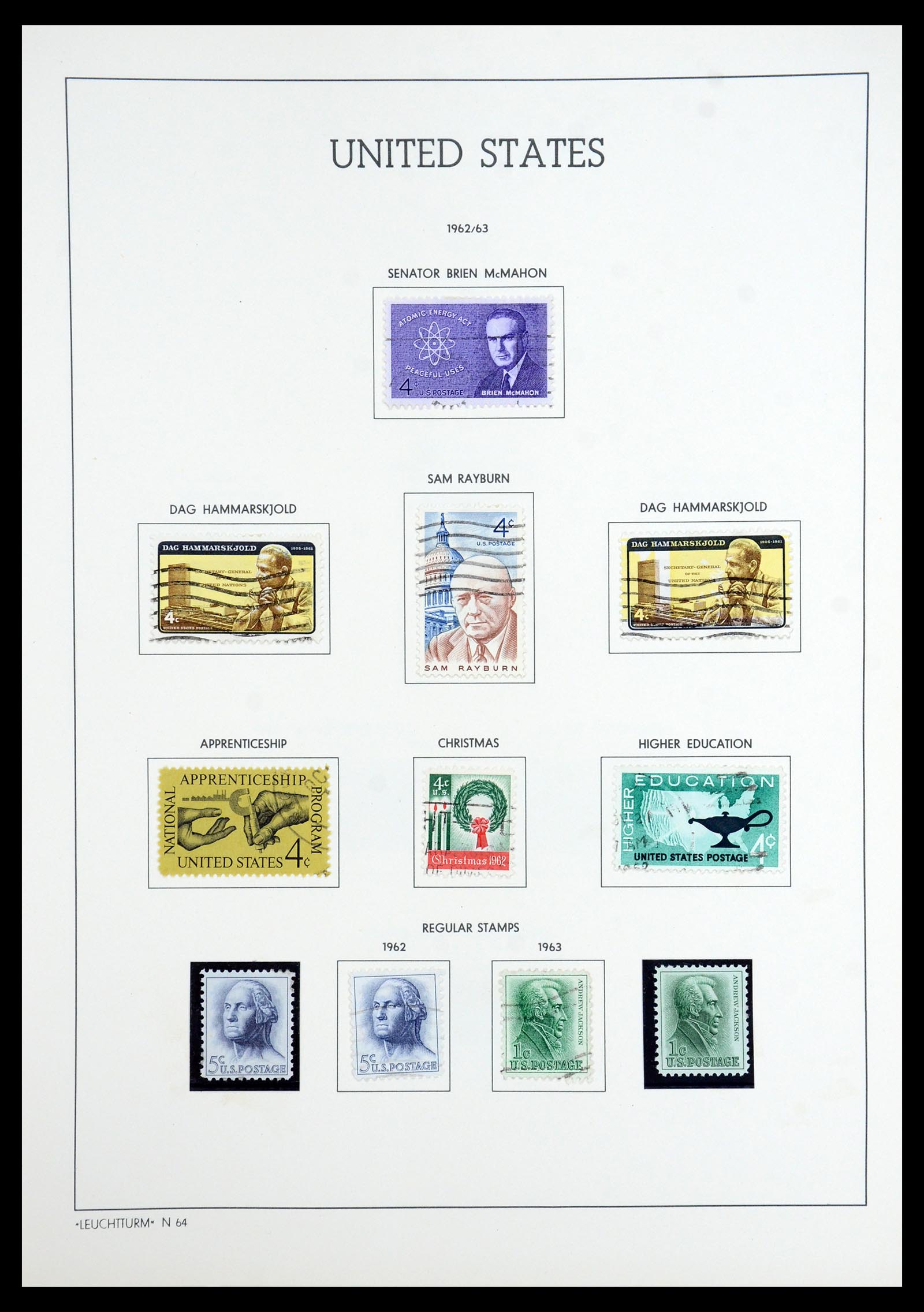 35965 058 - Stamp collection 35965 USA 1851-1966.
