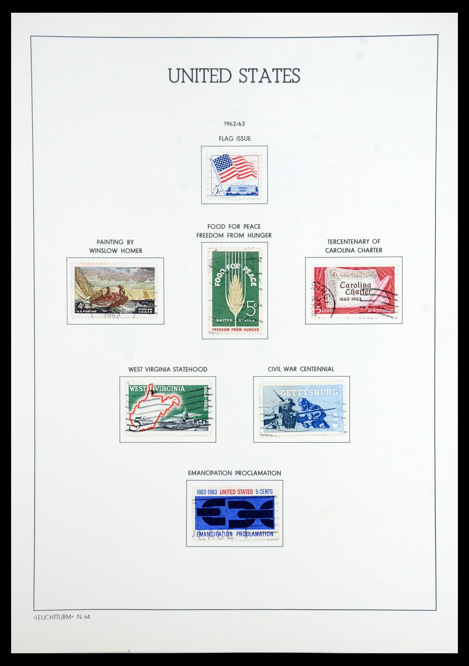 35965 059 - Stamp collection 35965 USA 1851-1966.