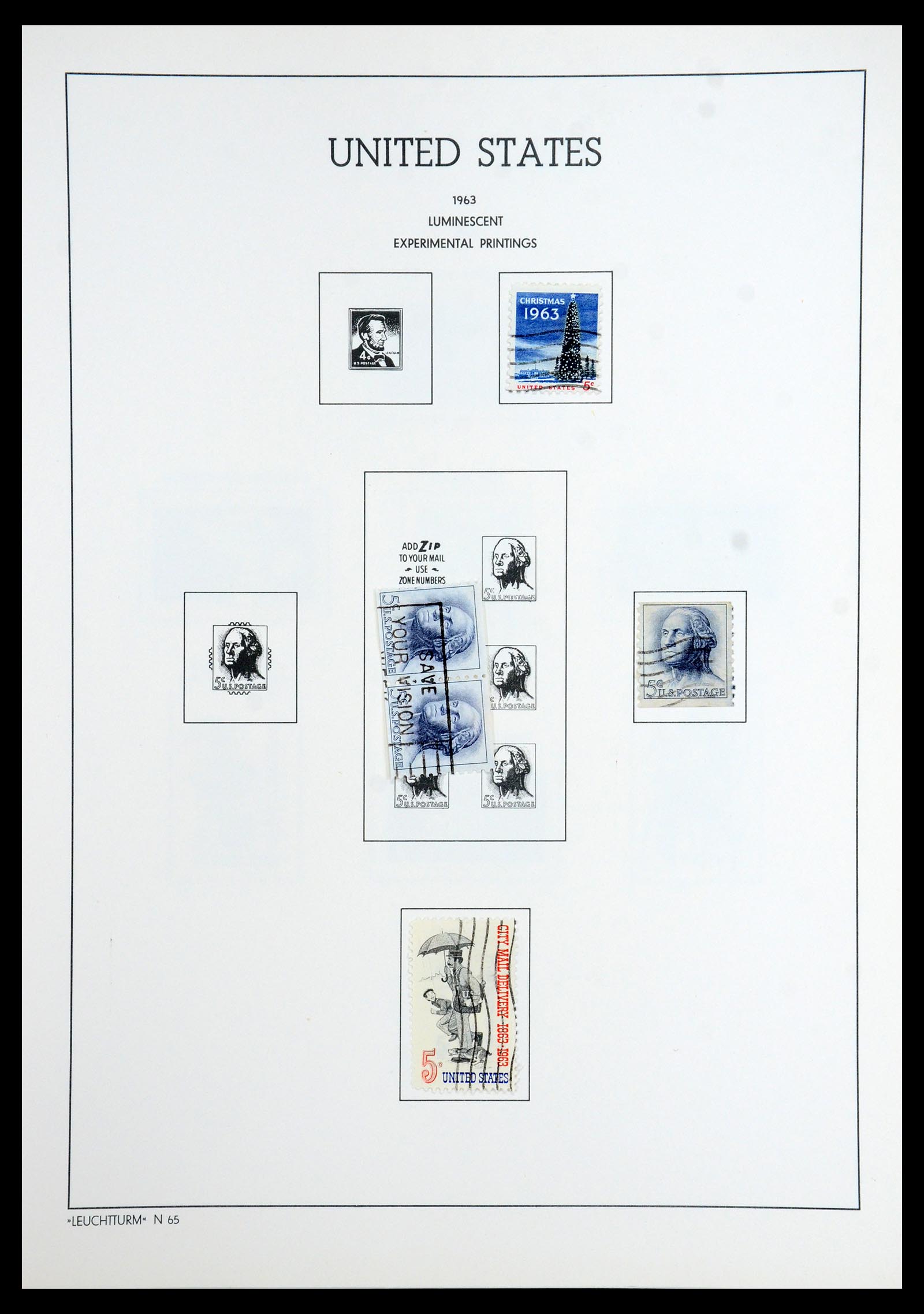 35965 060 - Stamp collection 35965 USA 1851-1966.