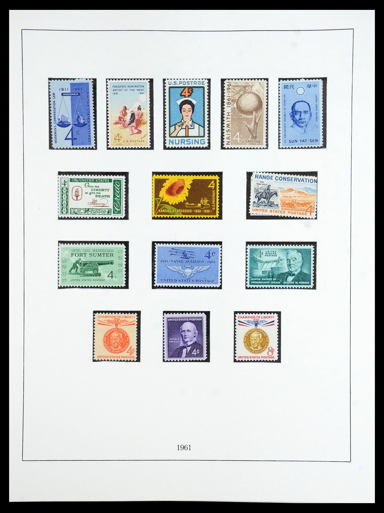 35965 142 - Stamp collection 35965 USA 1851-1966.