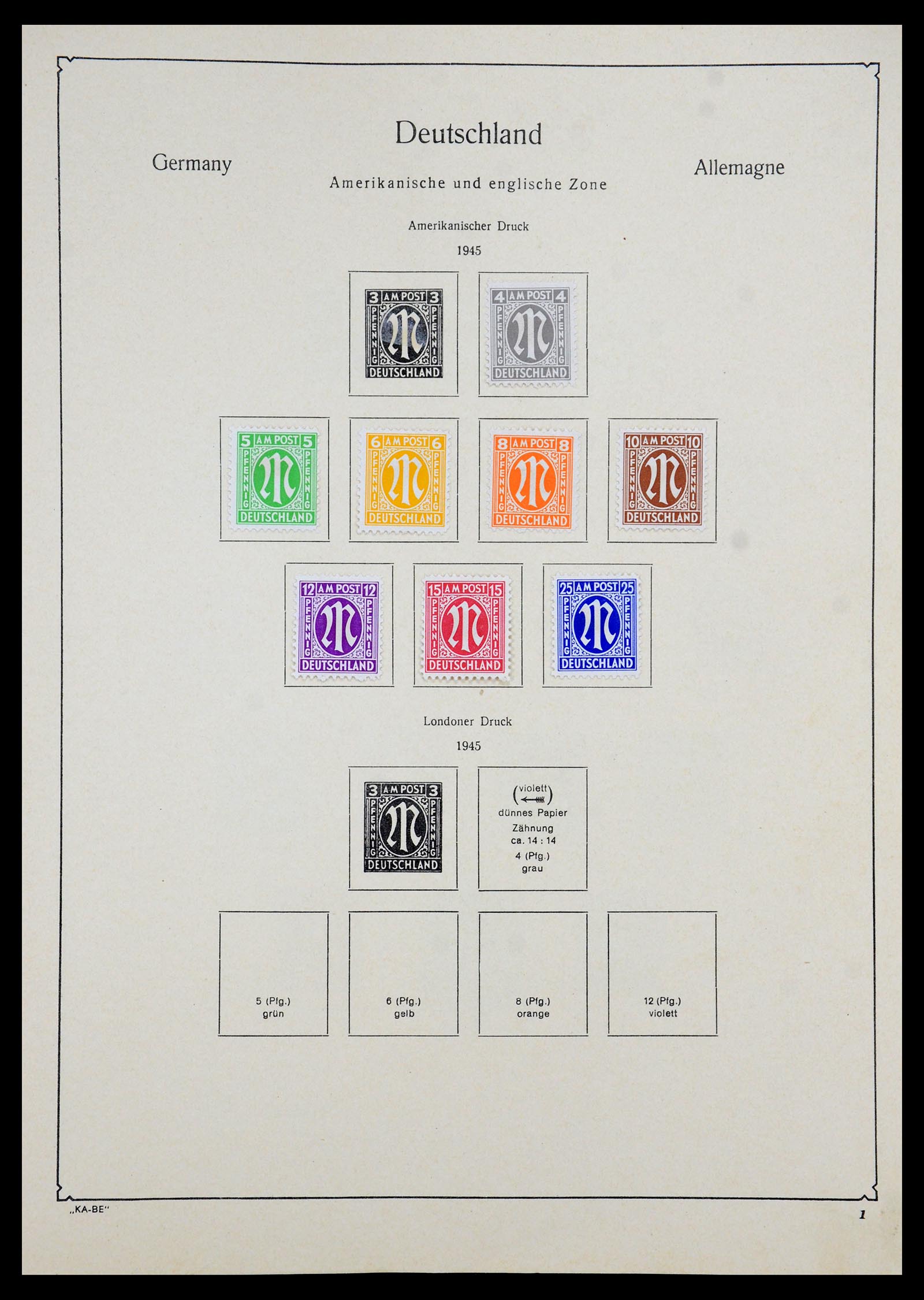35966 001 - Postzegelverzameling 35966 Duitsland 1945-1965.