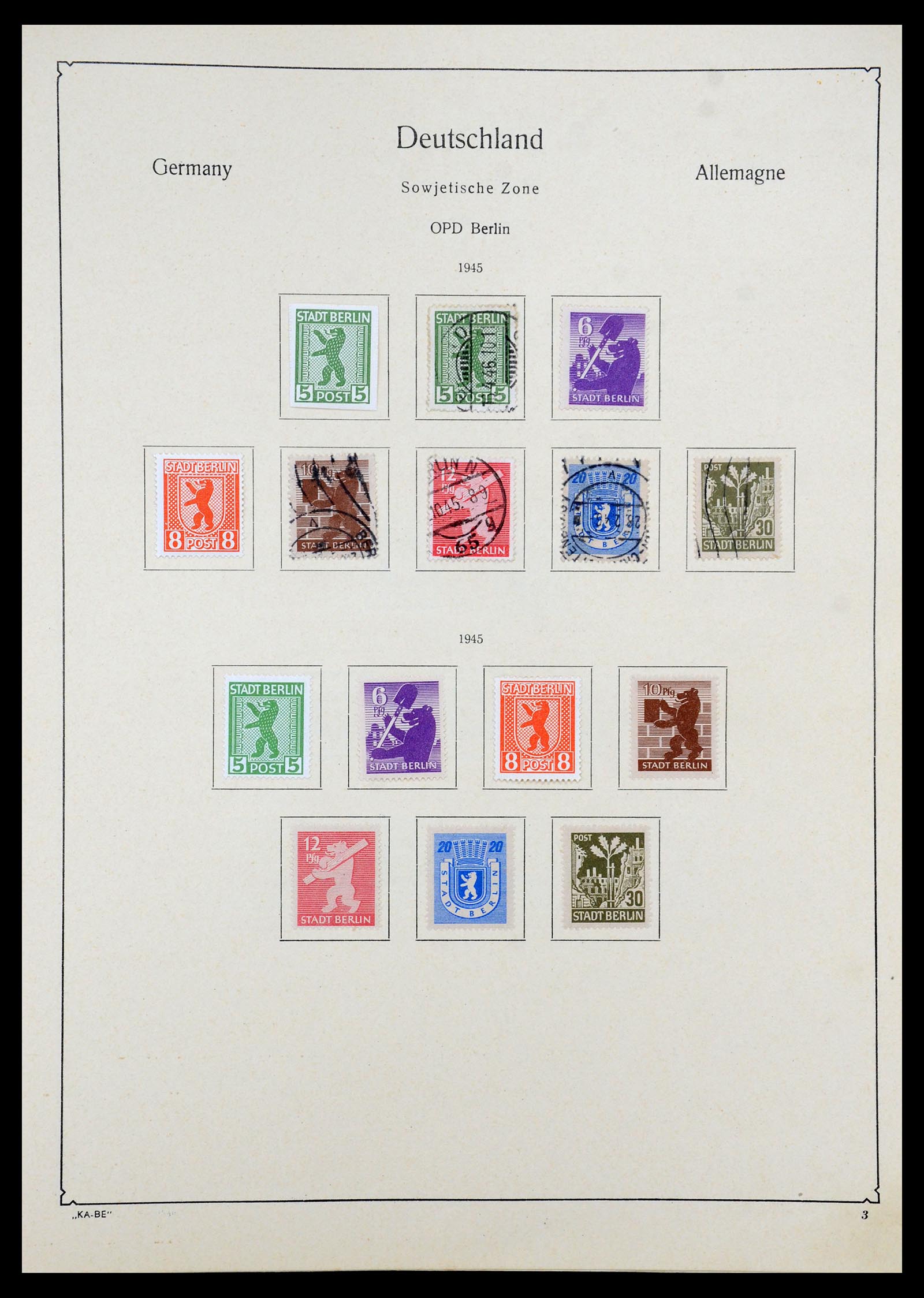 35966 003 - Postzegelverzameling 35966 Duitsland 1945-1965.